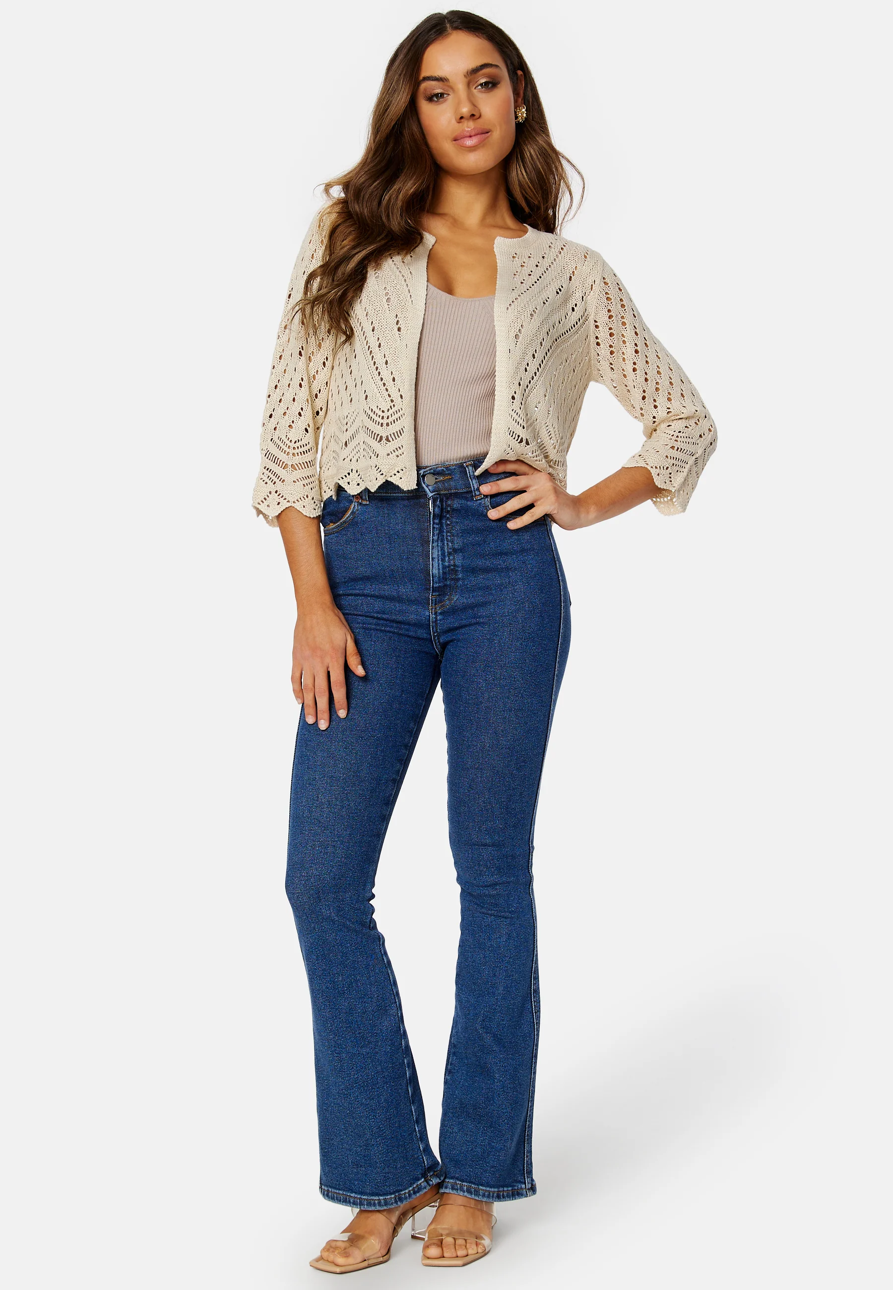 Sun 3/4 Crop Cardigan - Image 2