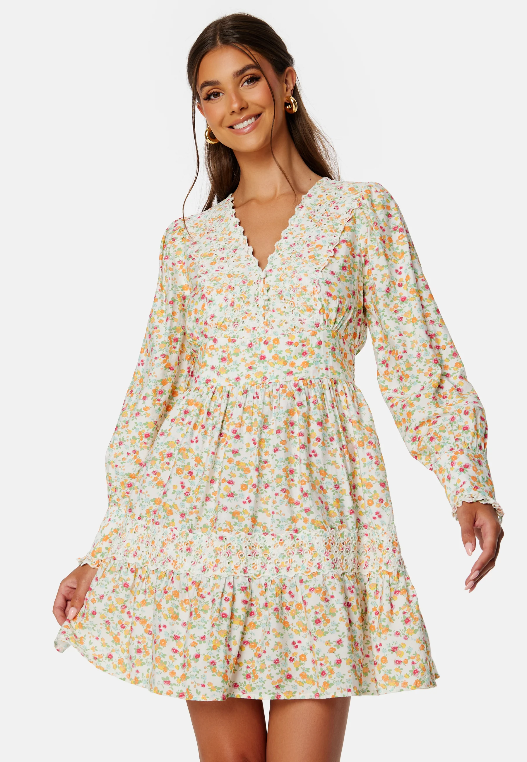 Svea L/S Detail Short Dress
