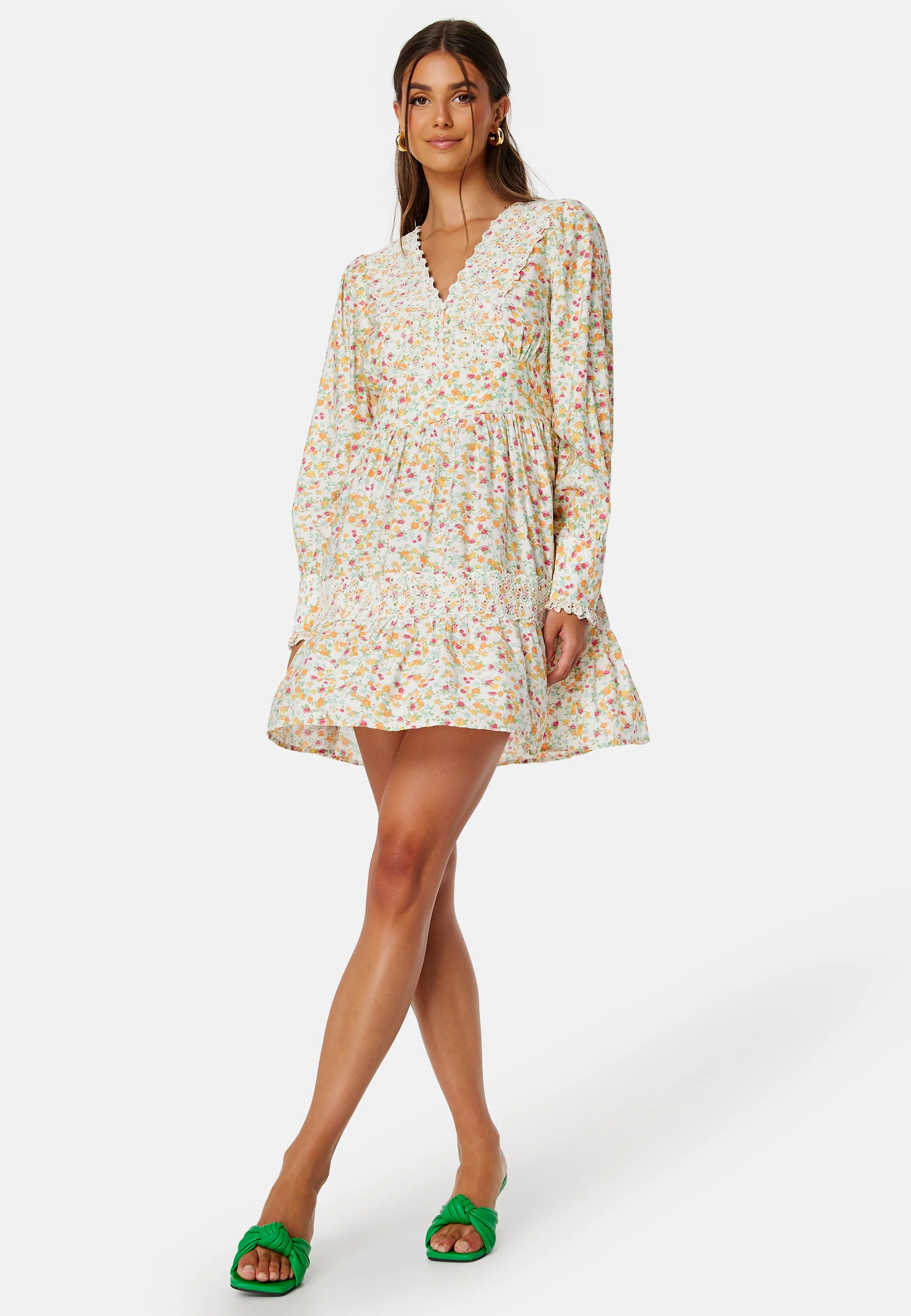Svea L/S Detail Short Dress - Image 2