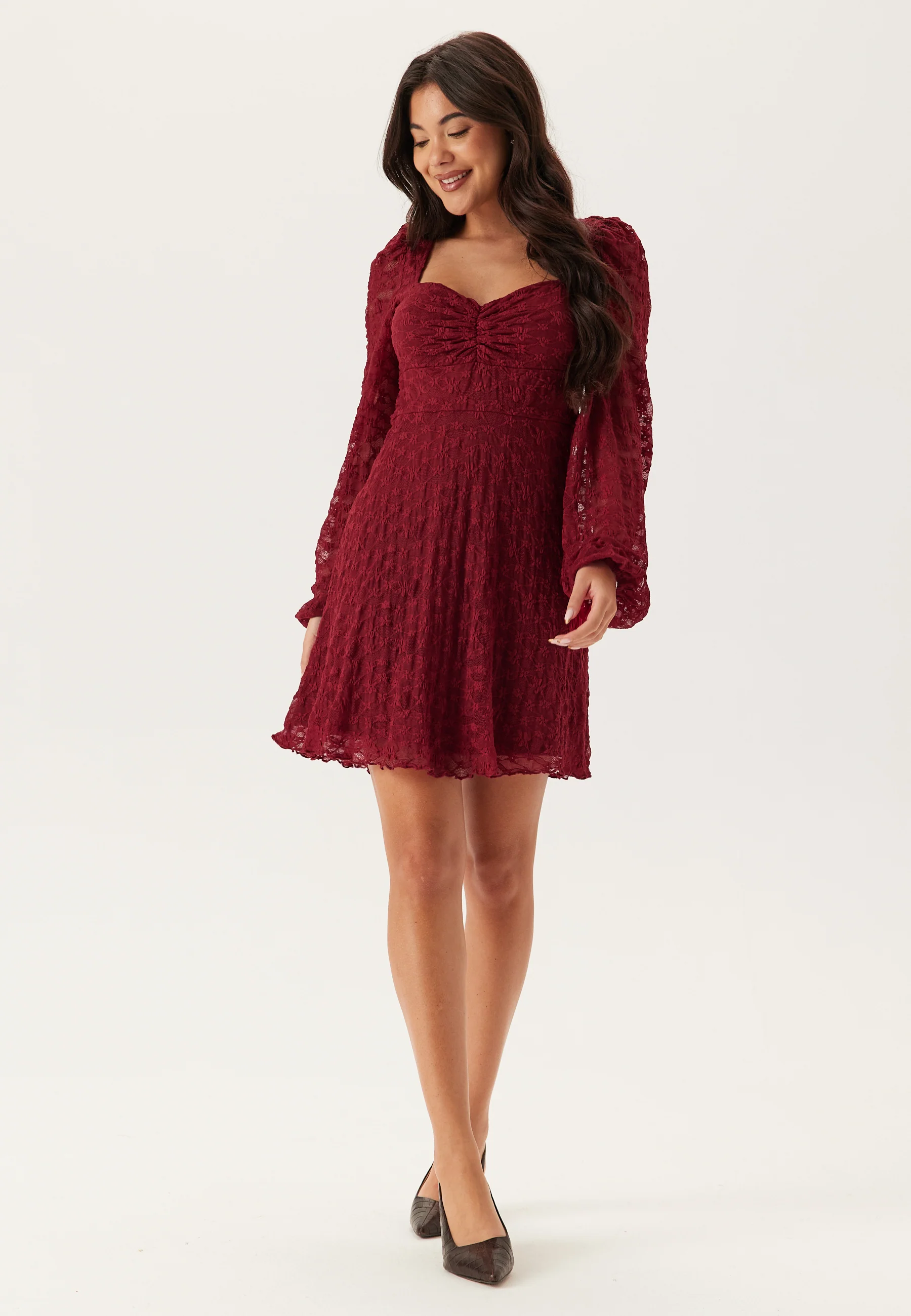 Sweetheart Short Lace Dress - Image 3