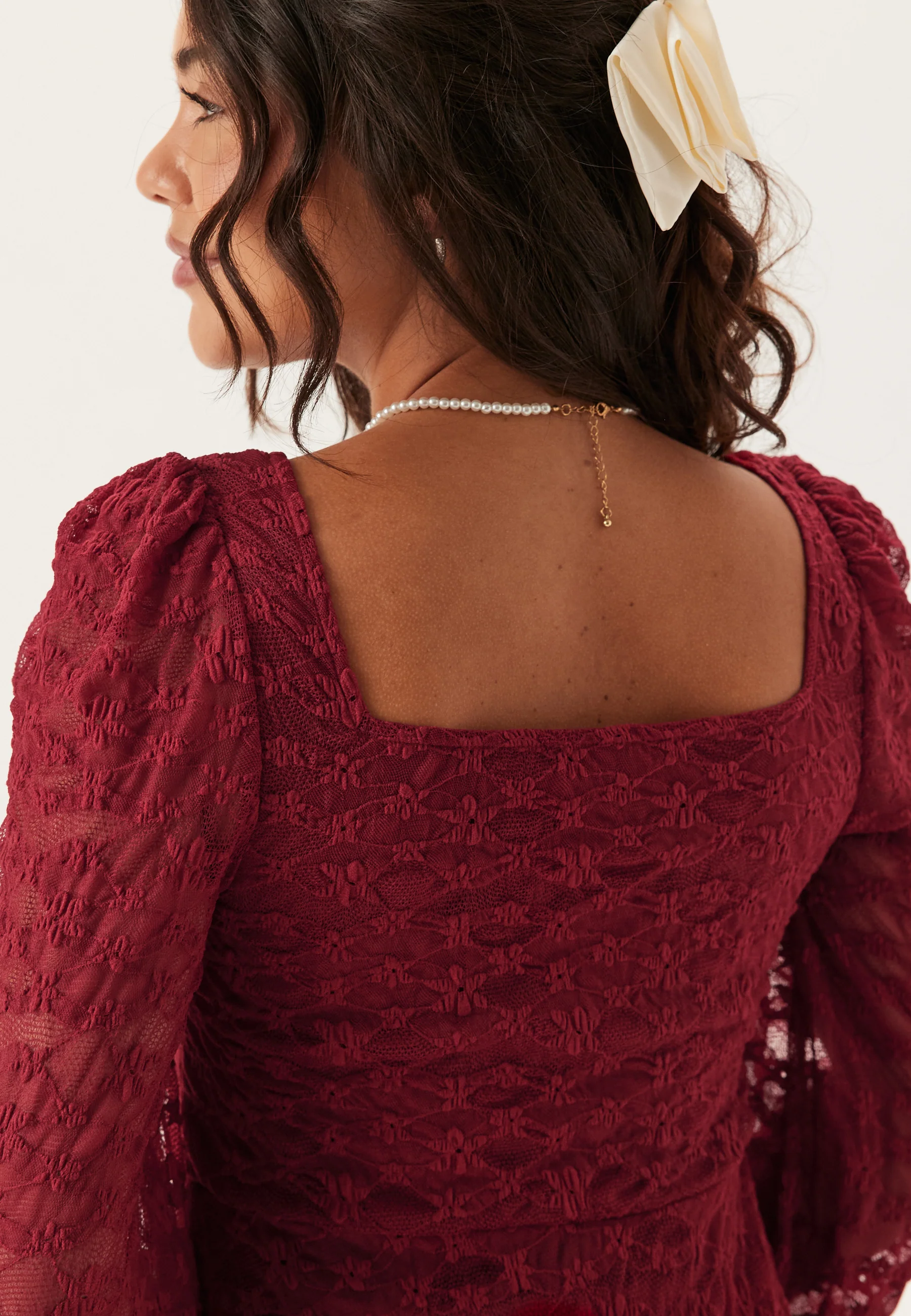Sweetheart Short Lace Dress - Image 7