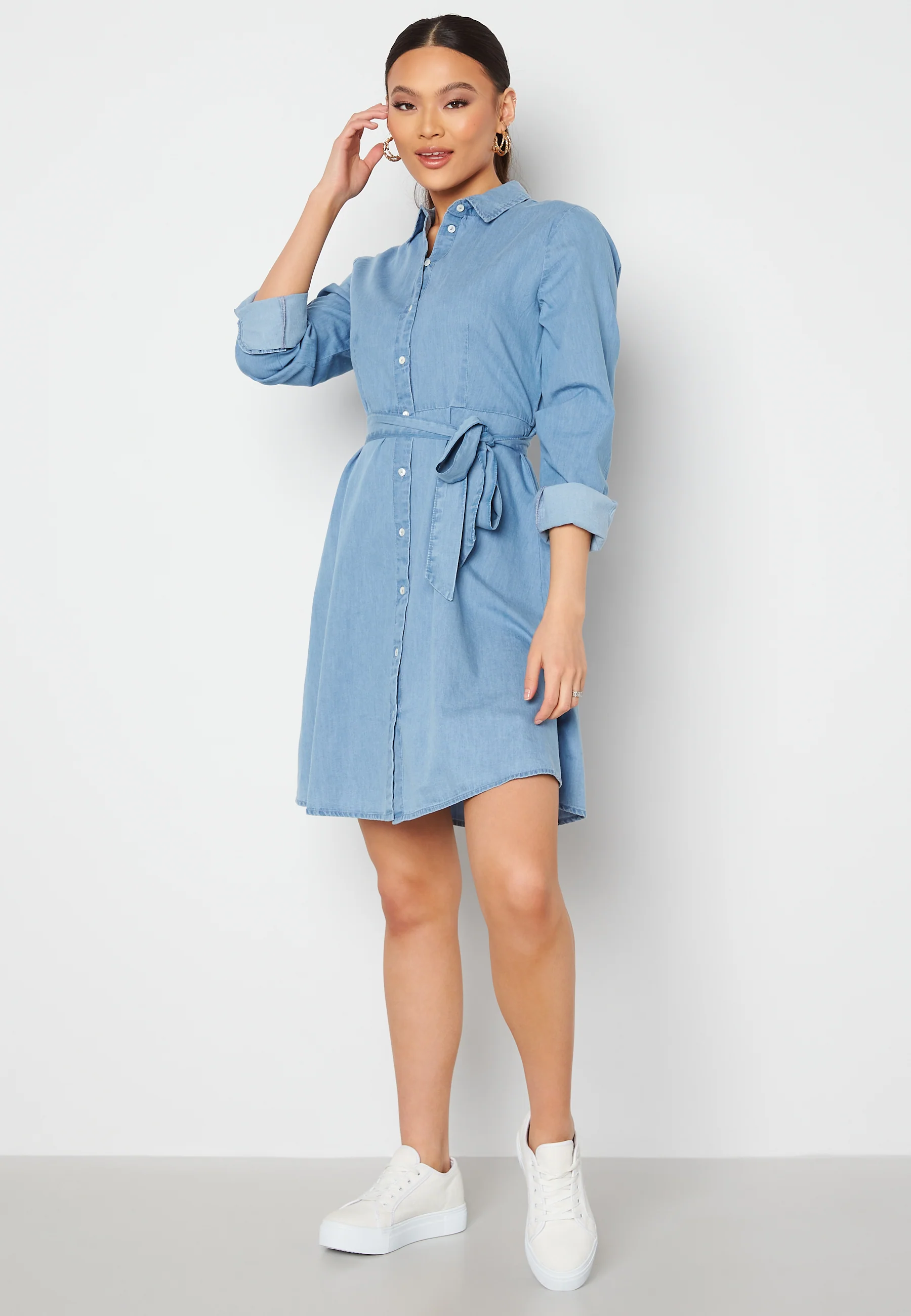 Tammy LS Short Shirt Dress - Image 2