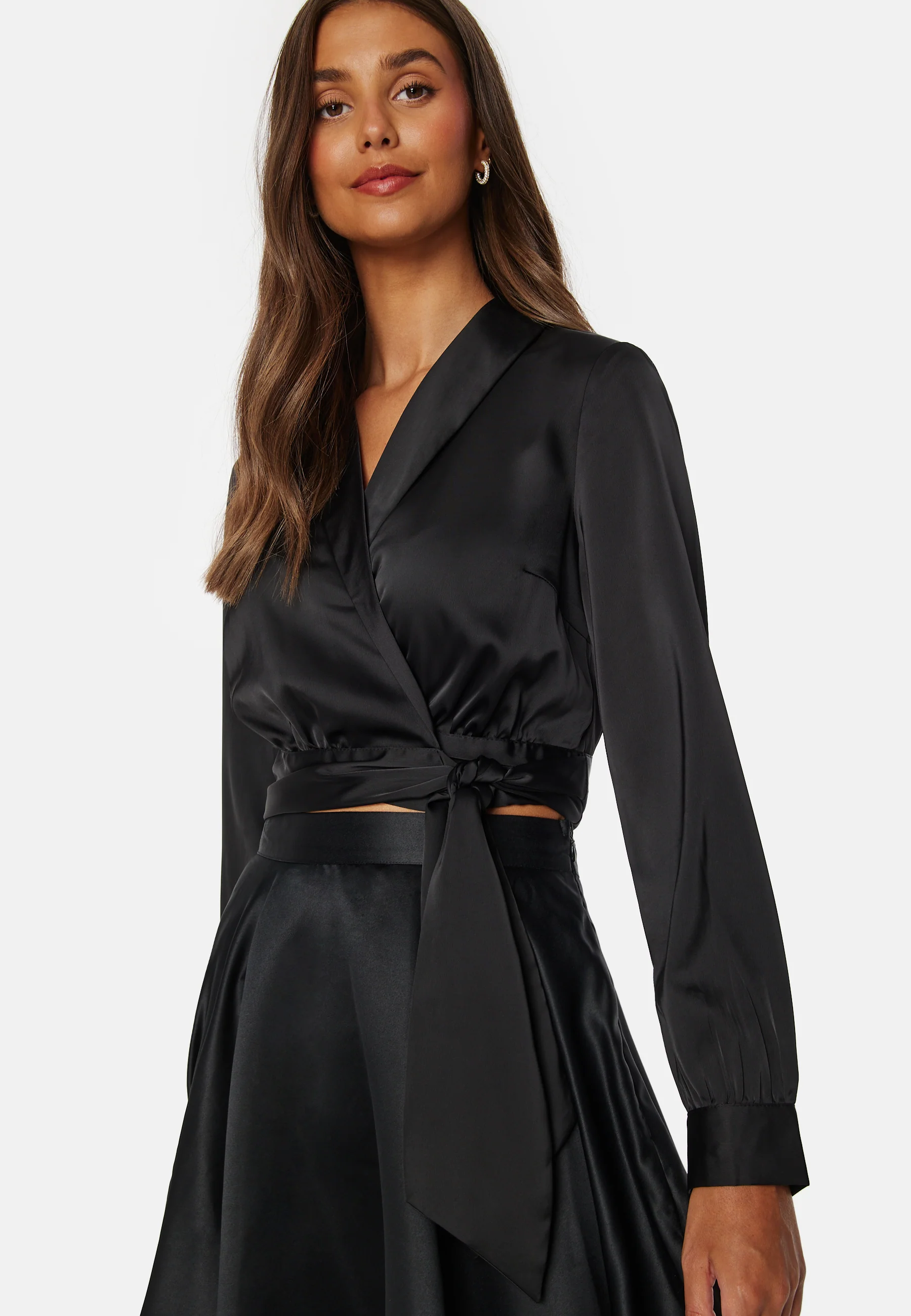 Terilee Satin Wrap Blouse - Image 3