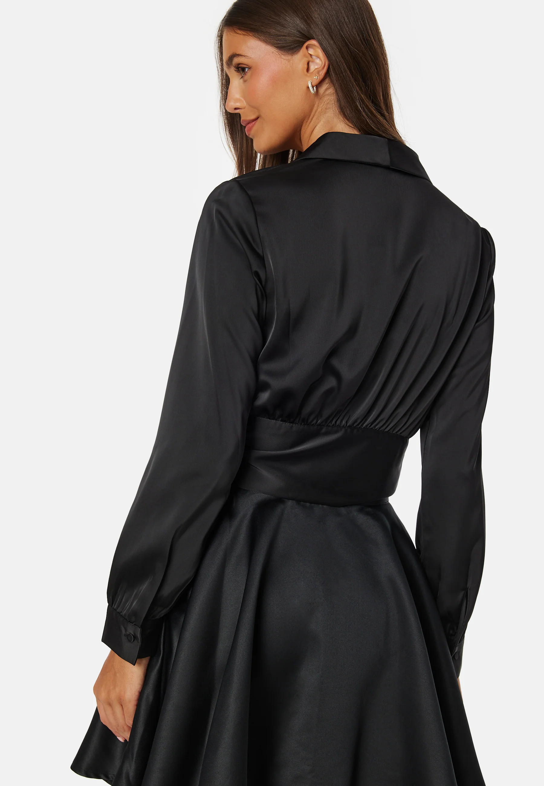 Terilee Satin Wrap Blouse - Image 4