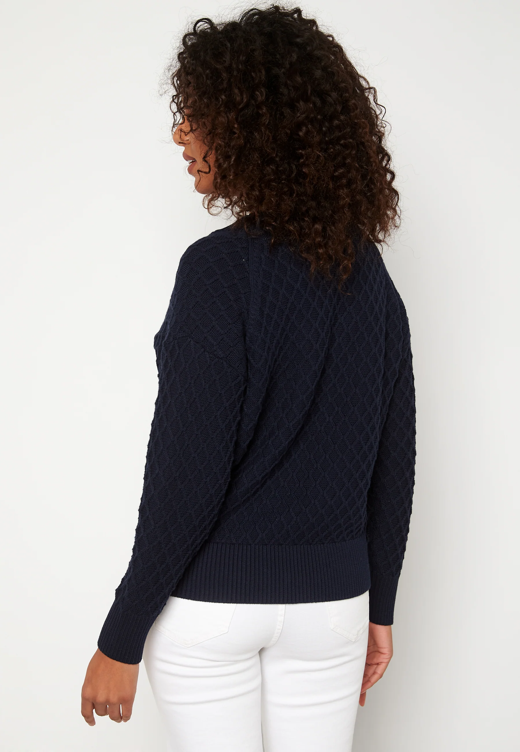 Texture Cotton V-Neck - Image 3