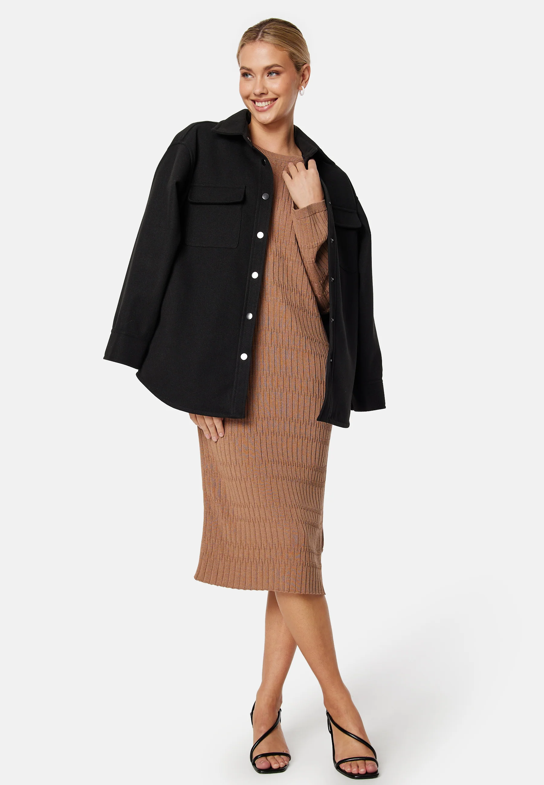Textured Knit Dress - Image 3