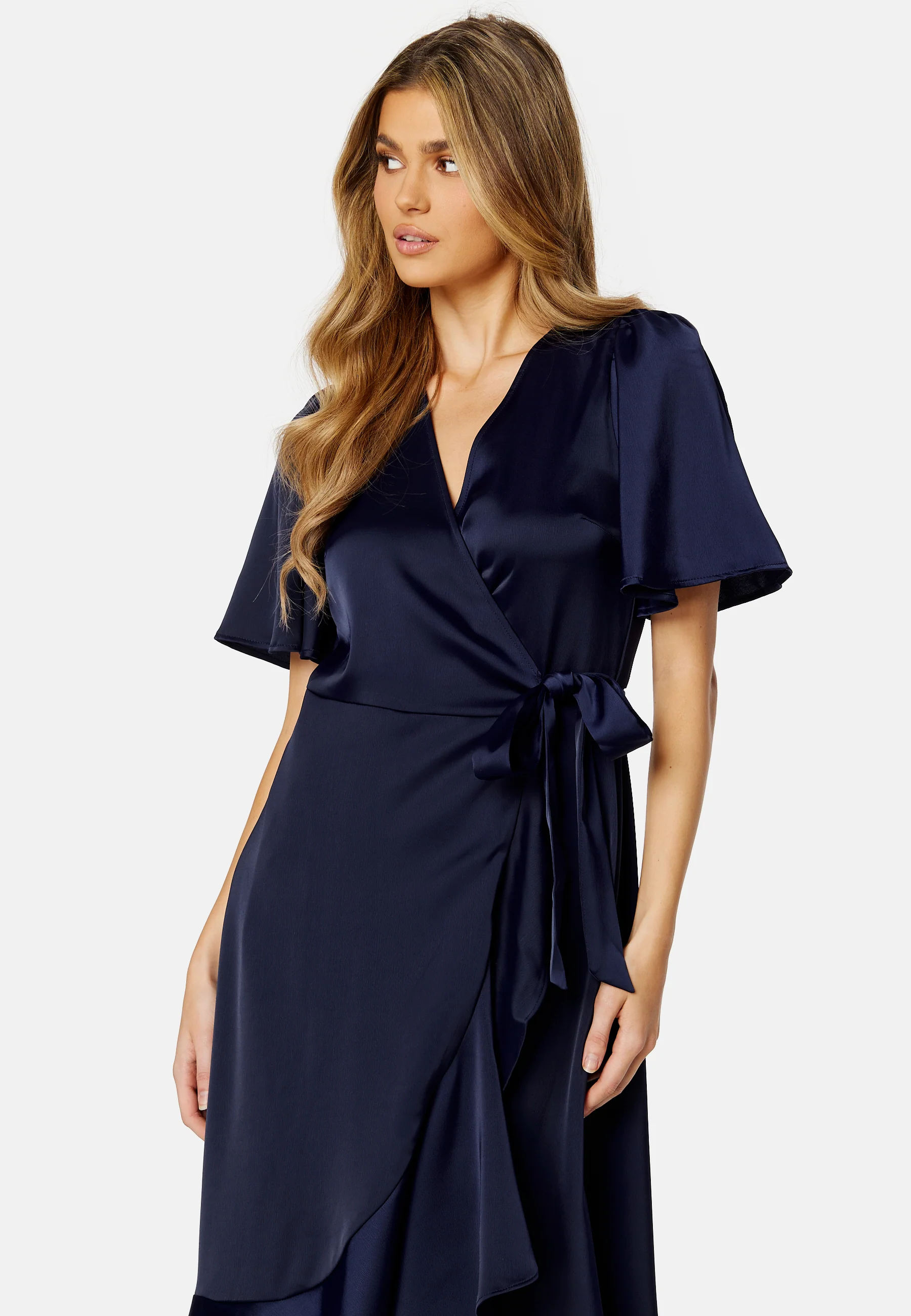 Thea 2/4 Midi Wrap Dress - Image 4