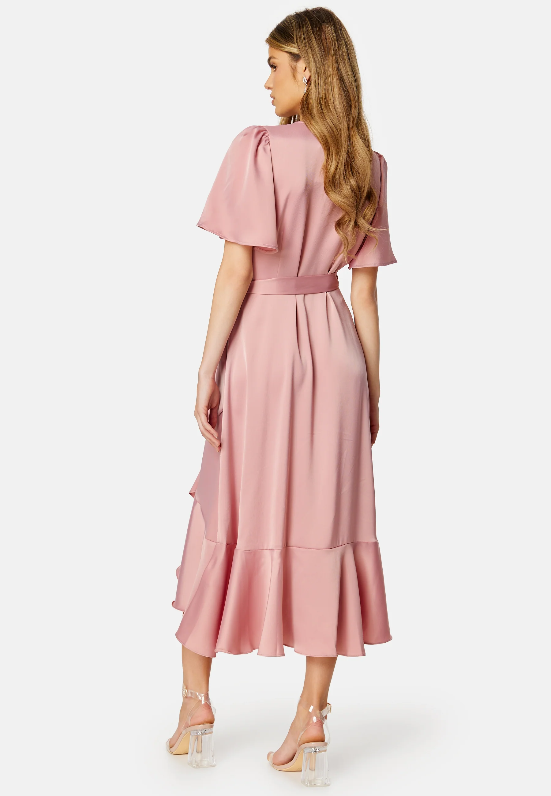Thea 2/4 Midi Wrap Dress - Image 3