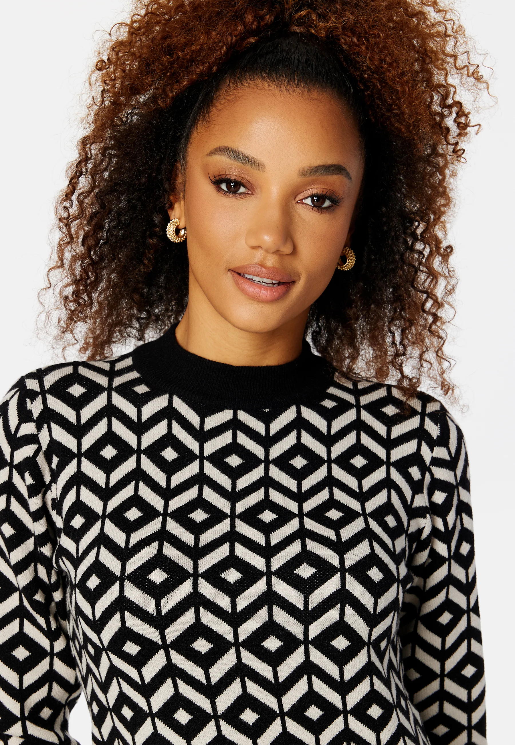 Thess L/S jaquard knit dress - Image 4