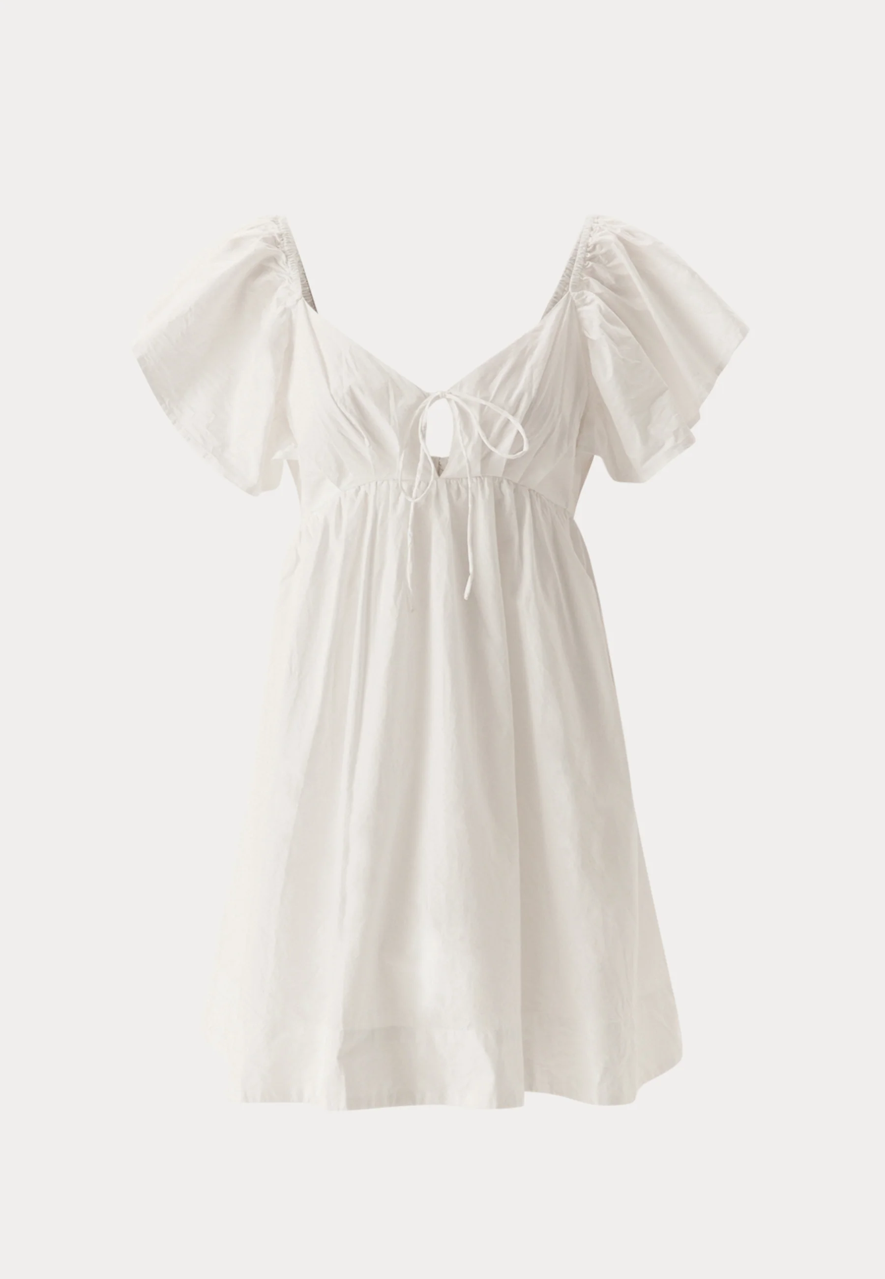 Tie Back Frill Short Dress - Image 9