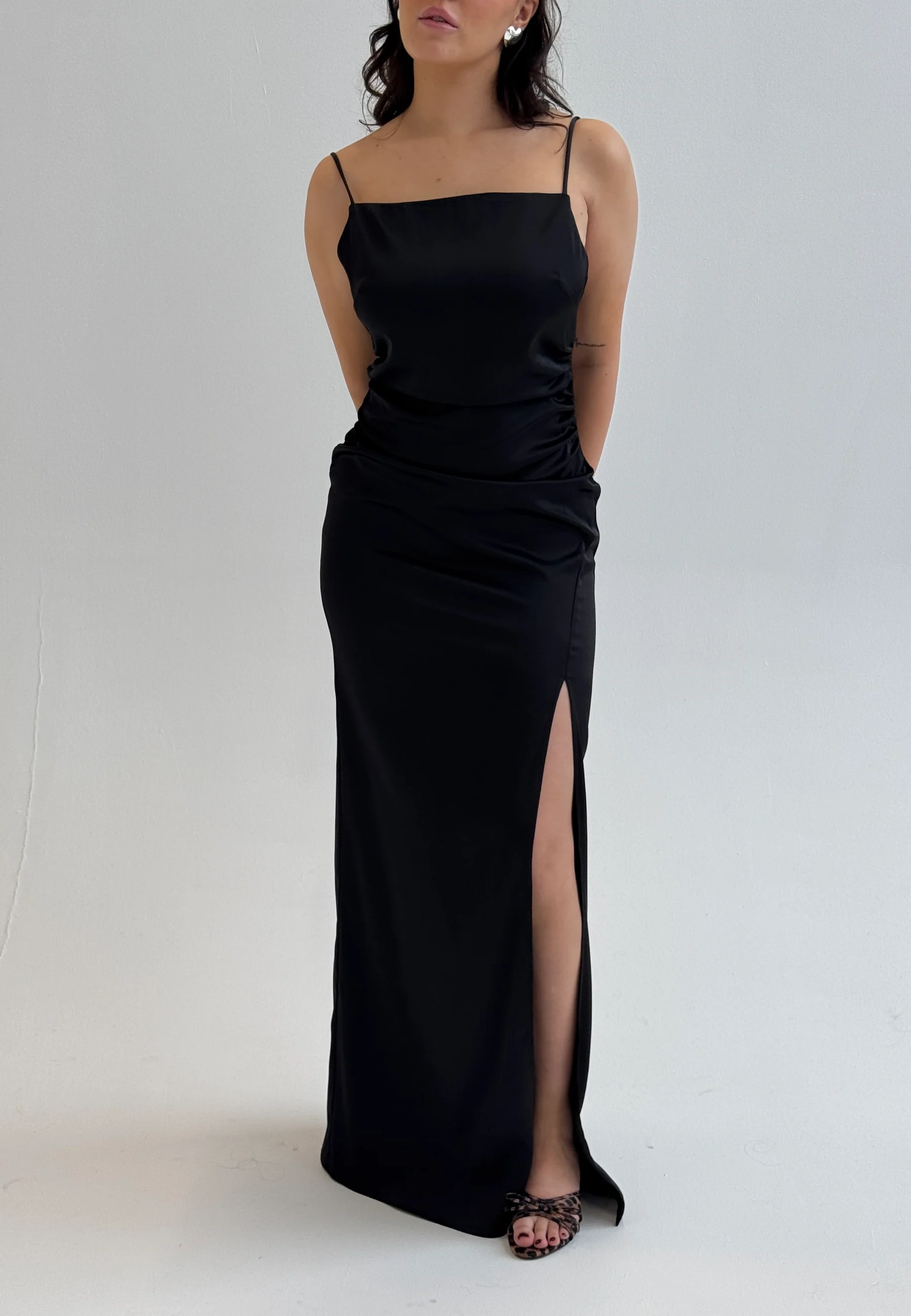 Tie Back Satin Gown - Image 3