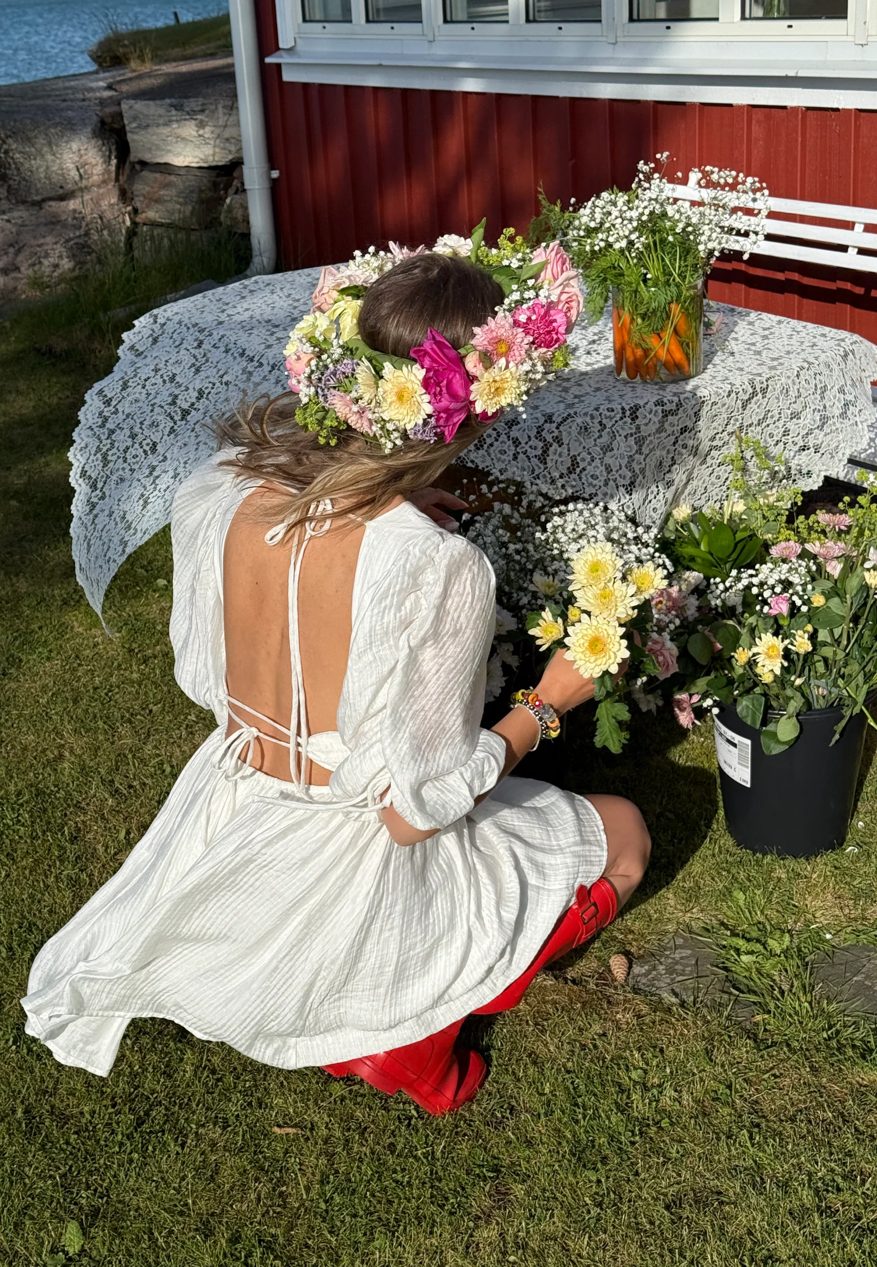 Tie Back Short Dress - Image 6