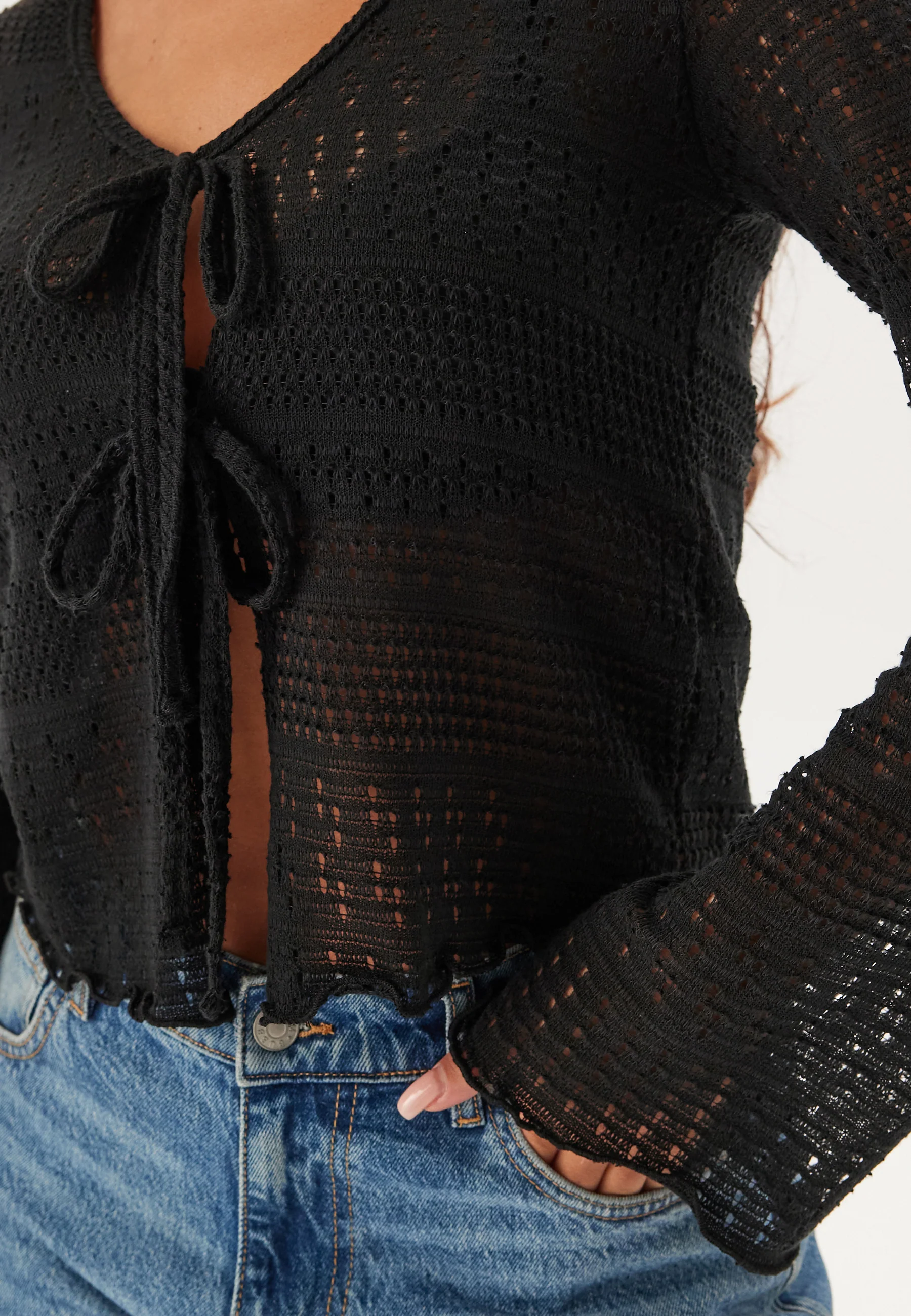 Tie Cardigan - Image 4