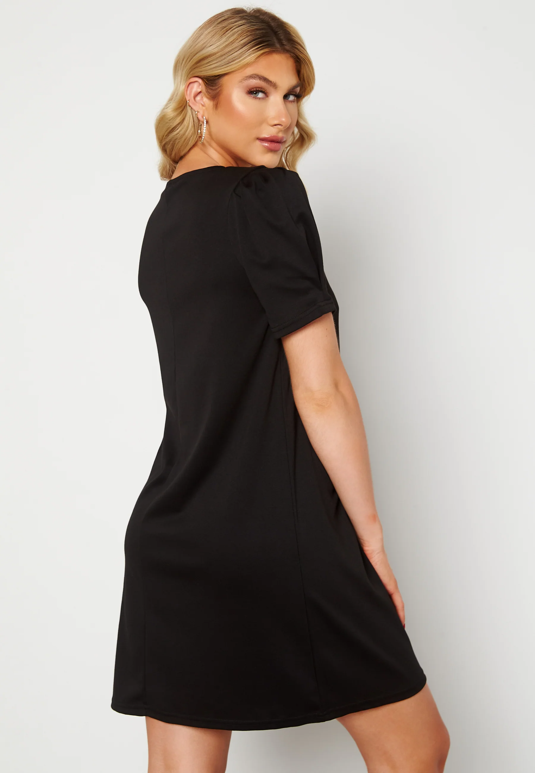 Tinny V-Neck S/S Puff Sleeve Dress - Image 3