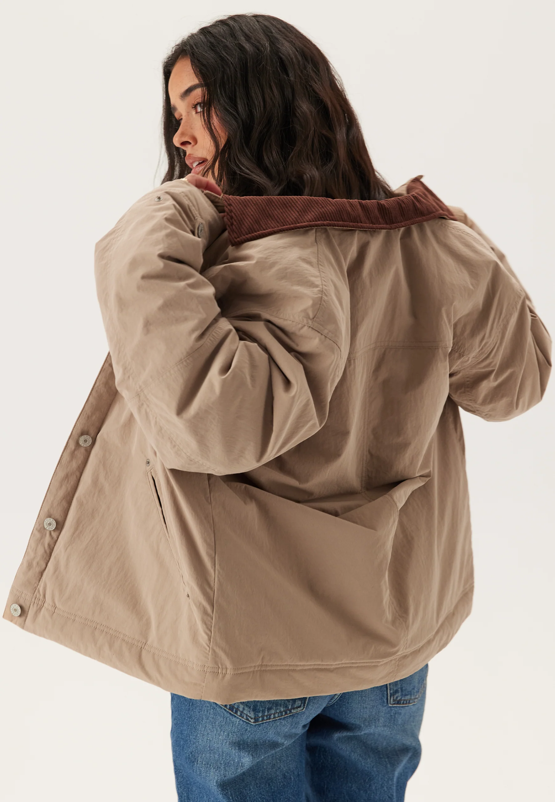 Tjw Cord Collar Chore Jacket - Image 2
