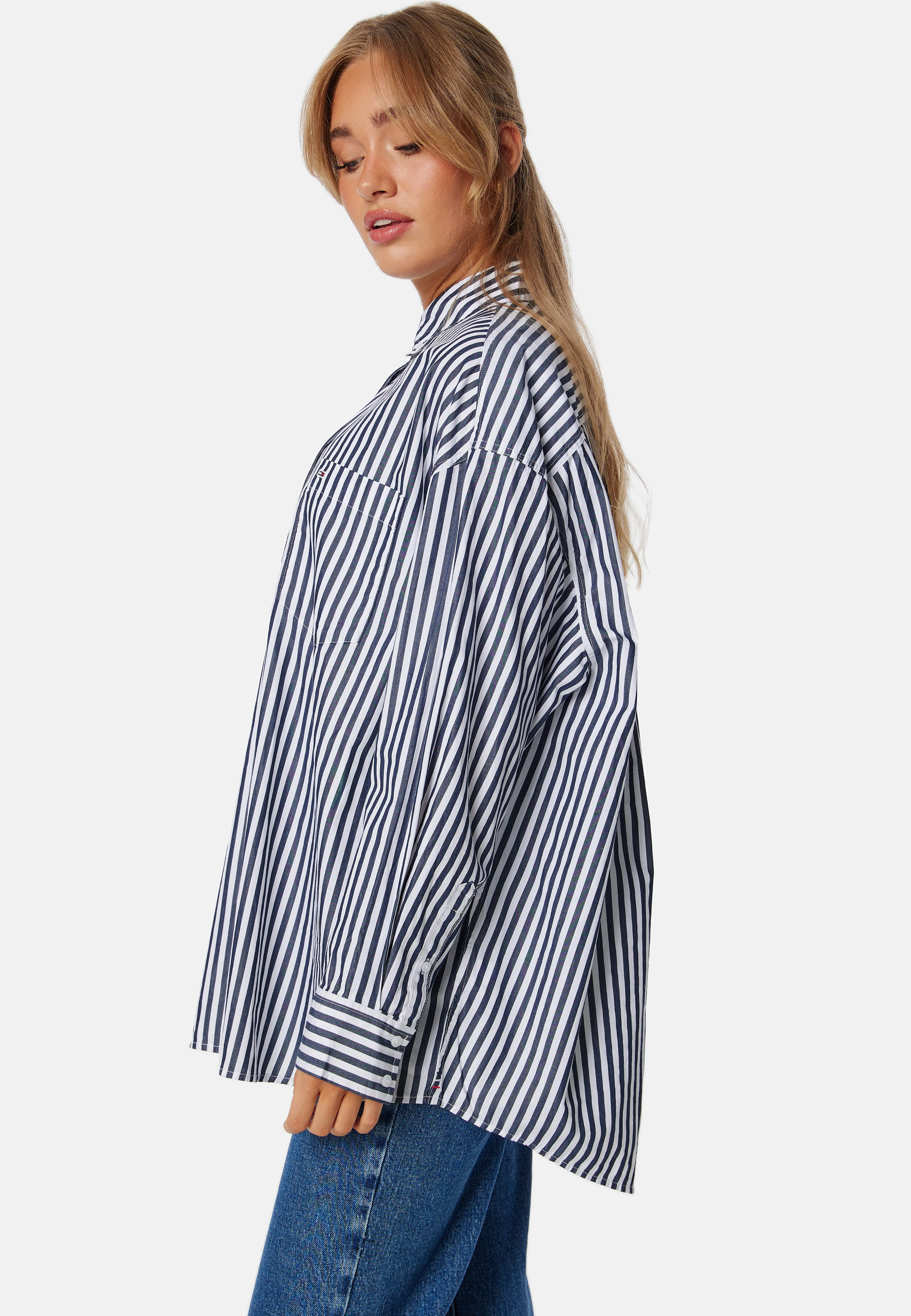 Tjw Ovs Pinstripe Shirt - Image 3