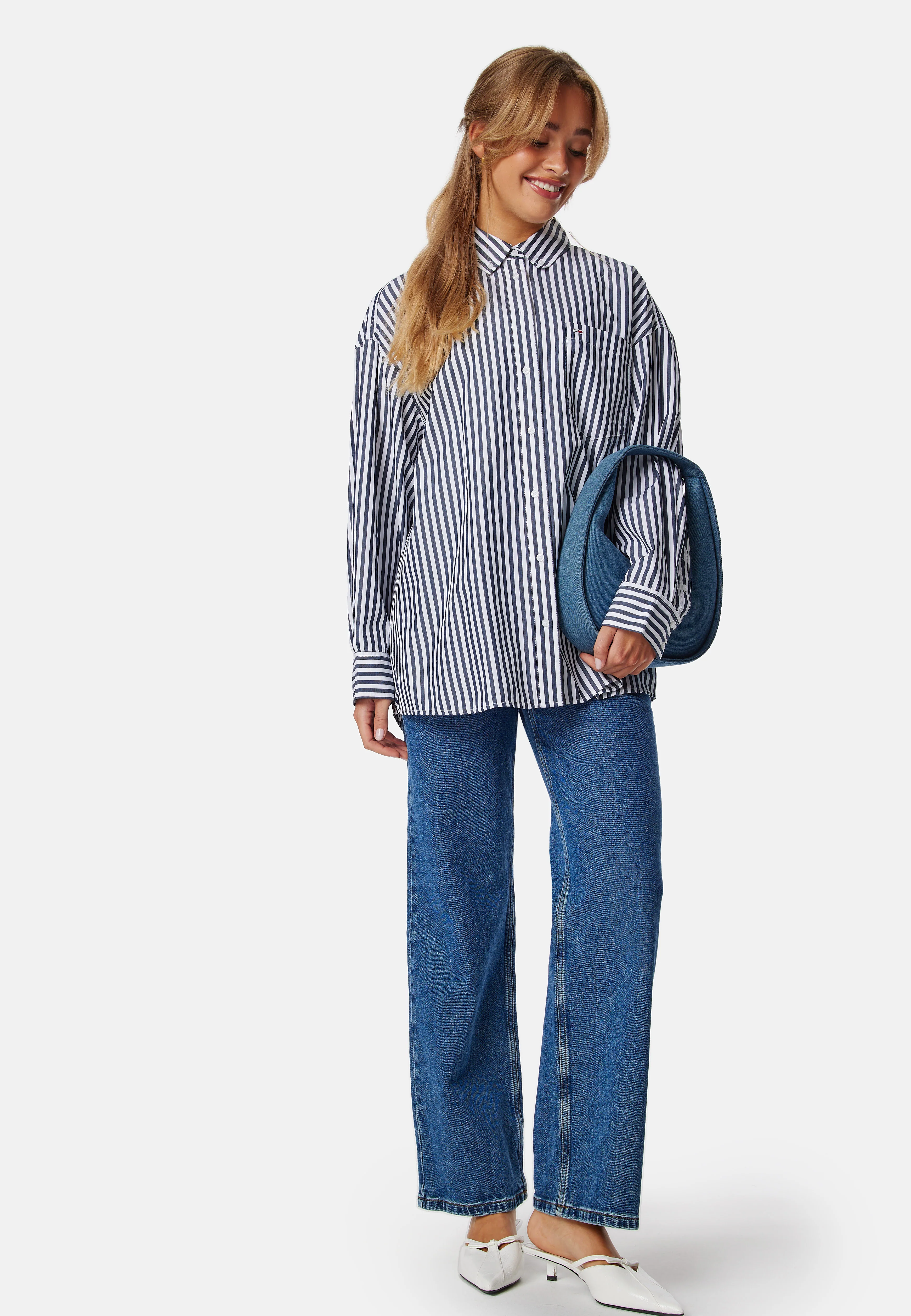 Tjw Ovs Pinstripe Shirt - Image 6
