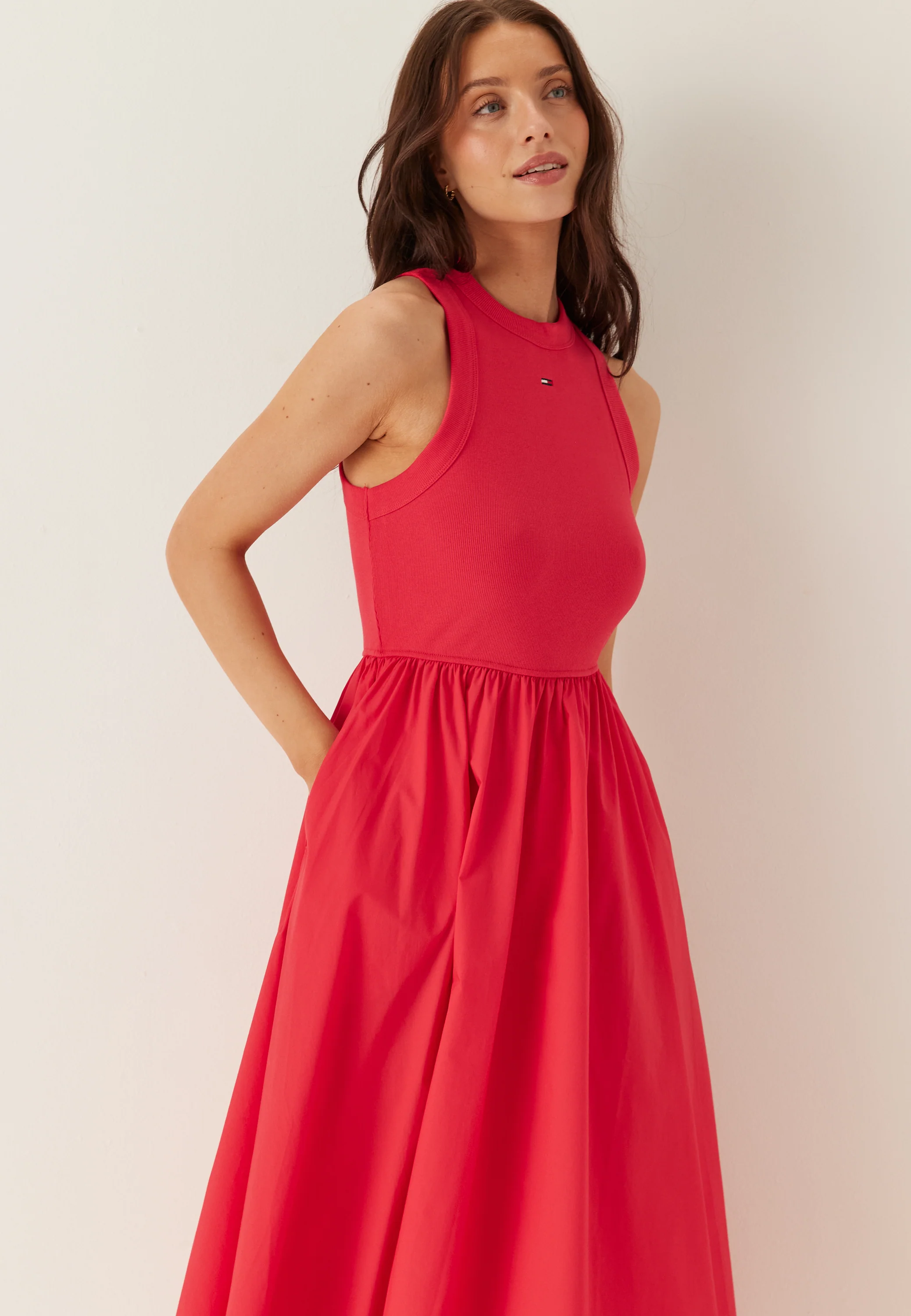 Tjw Rib Poplin Tank Dress Ext - Image 3