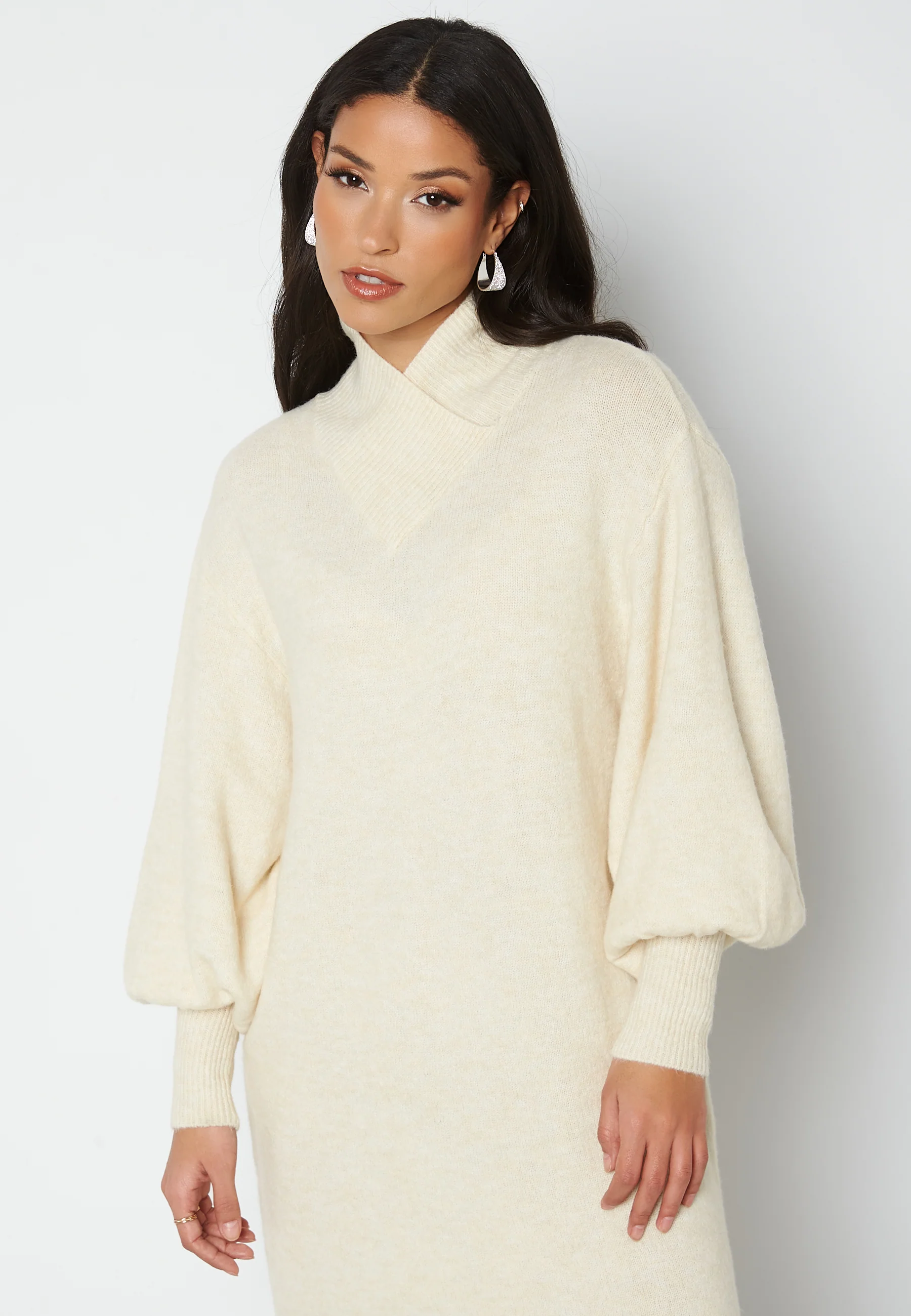 Toka L/S Wrap Neck Dress - Image 3