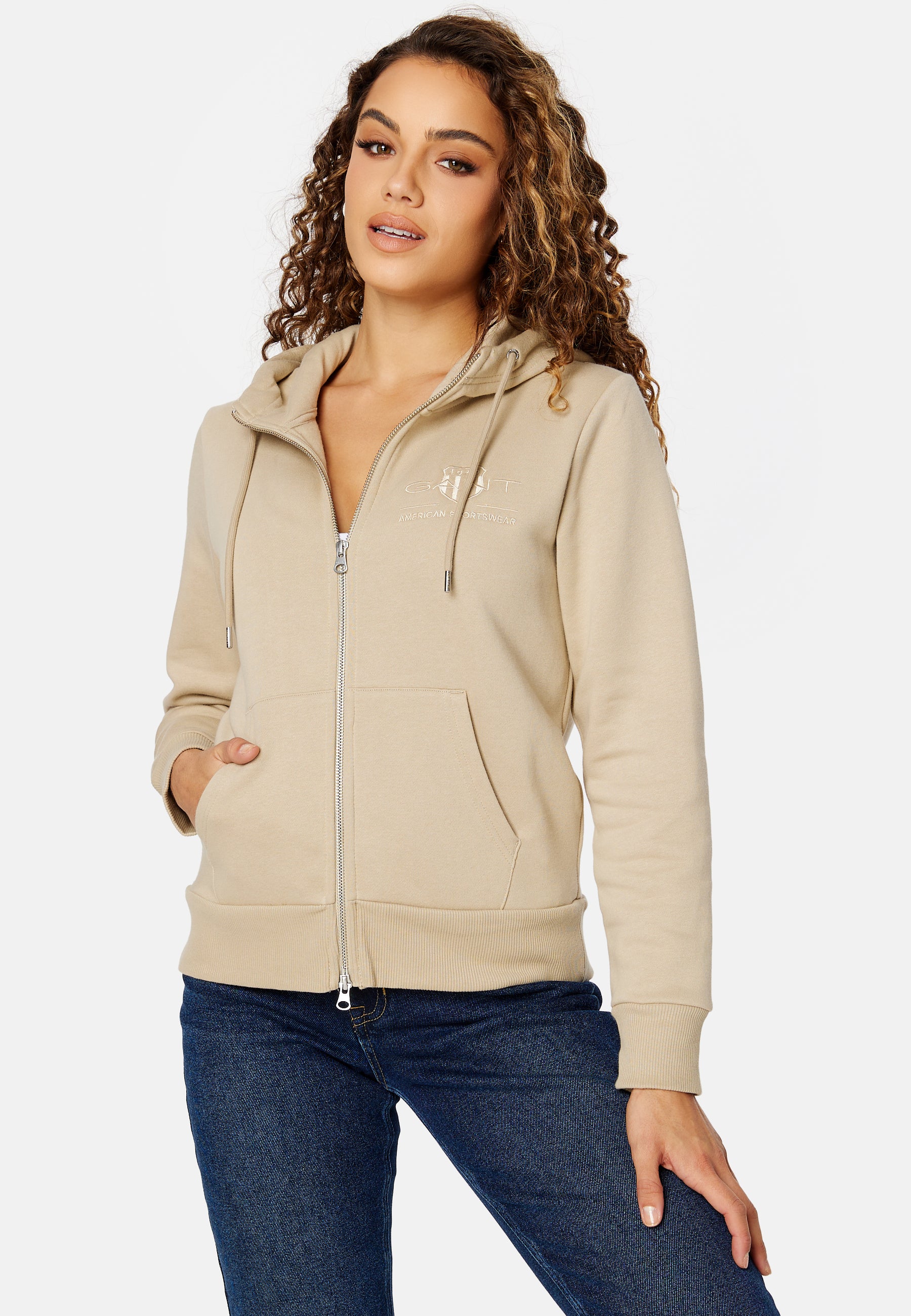 Tonal Sheild Full Zip Hoodie - Image 2