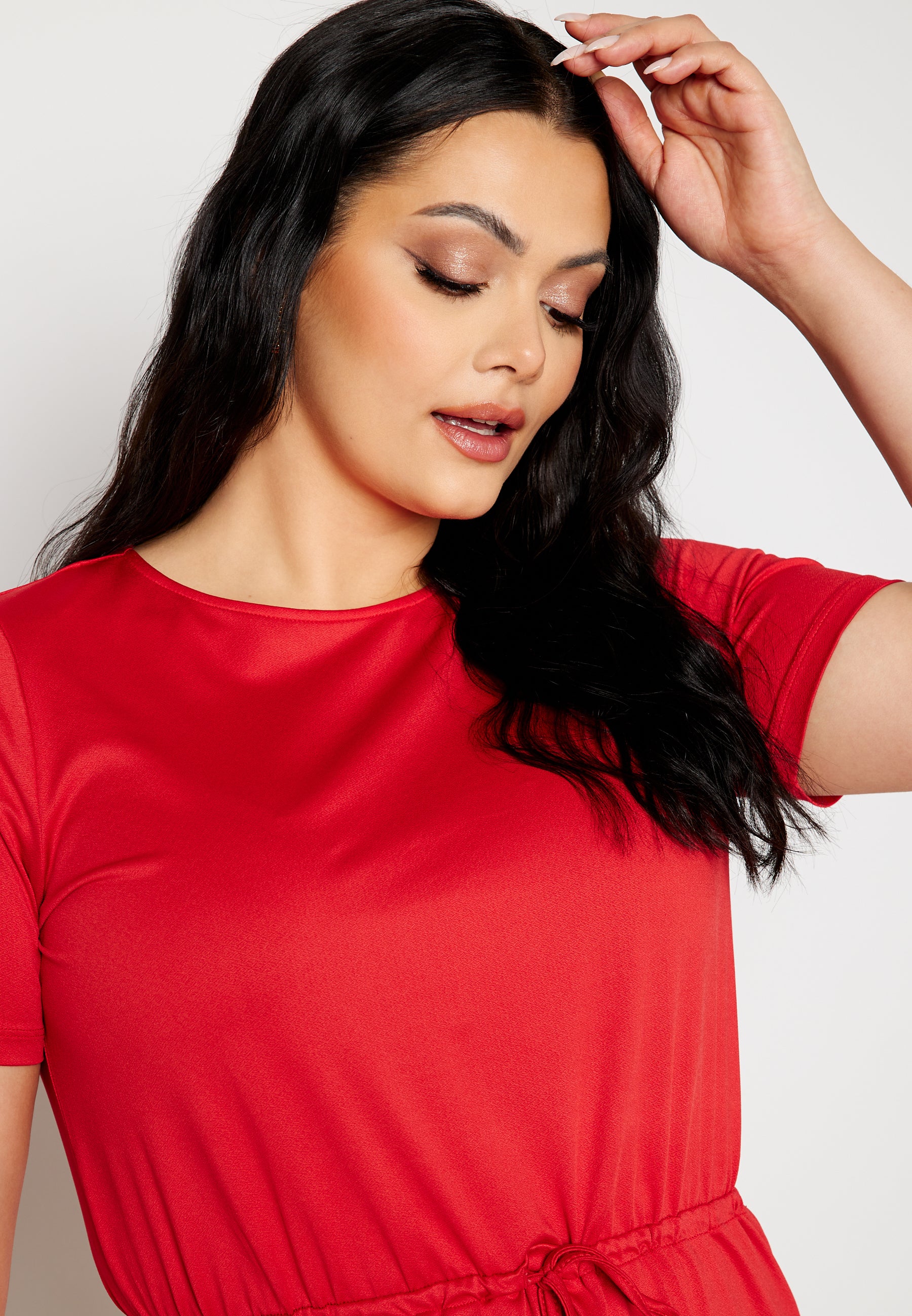 Tova short sleeve drawstring dress - Image 8