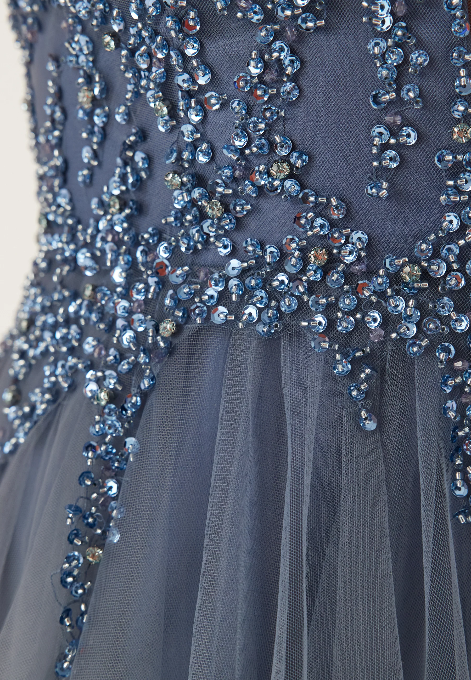 Tulle Back Lacing Evening Dress - Image 7