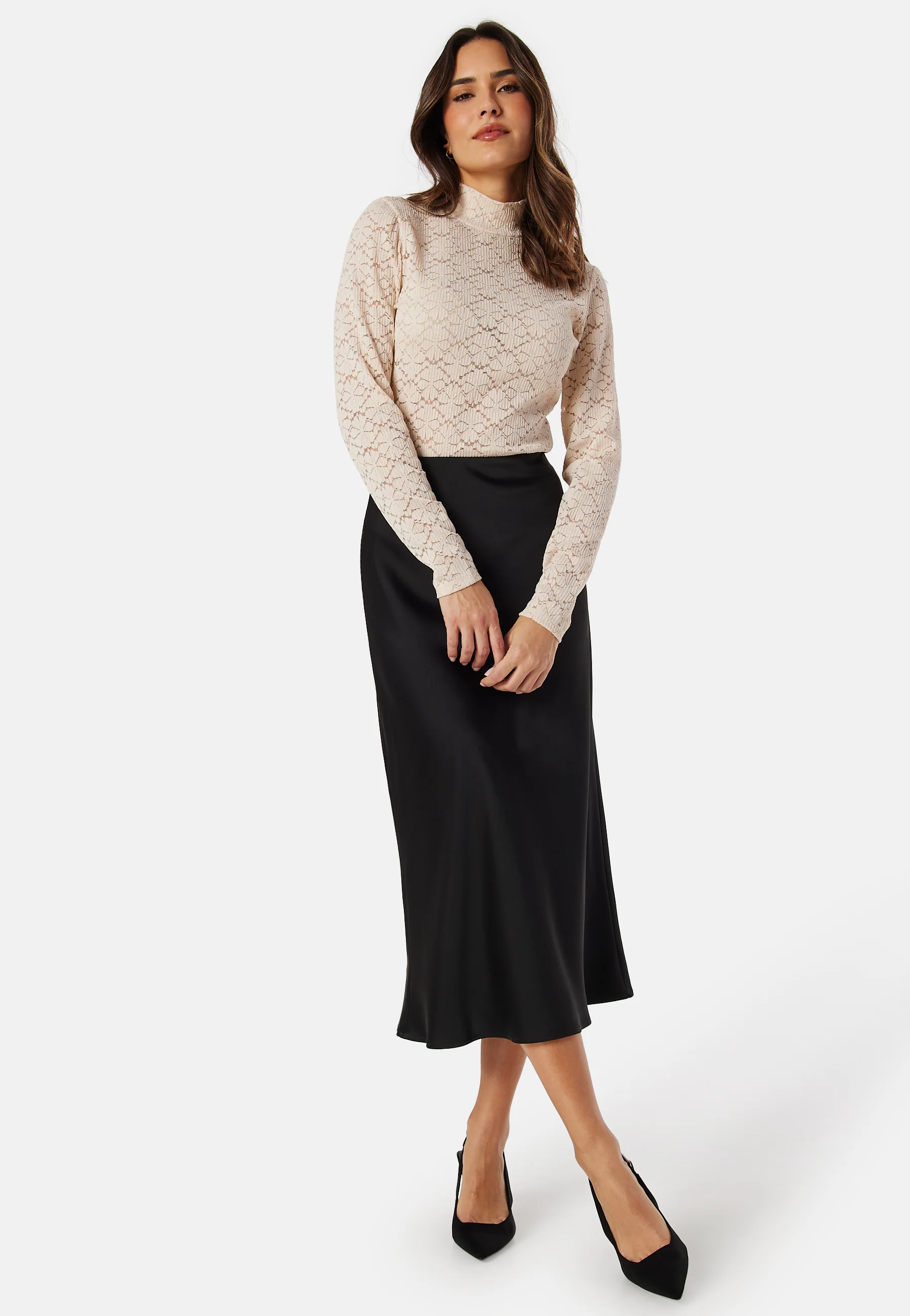 Turtleneck  Lace Top - Image 2