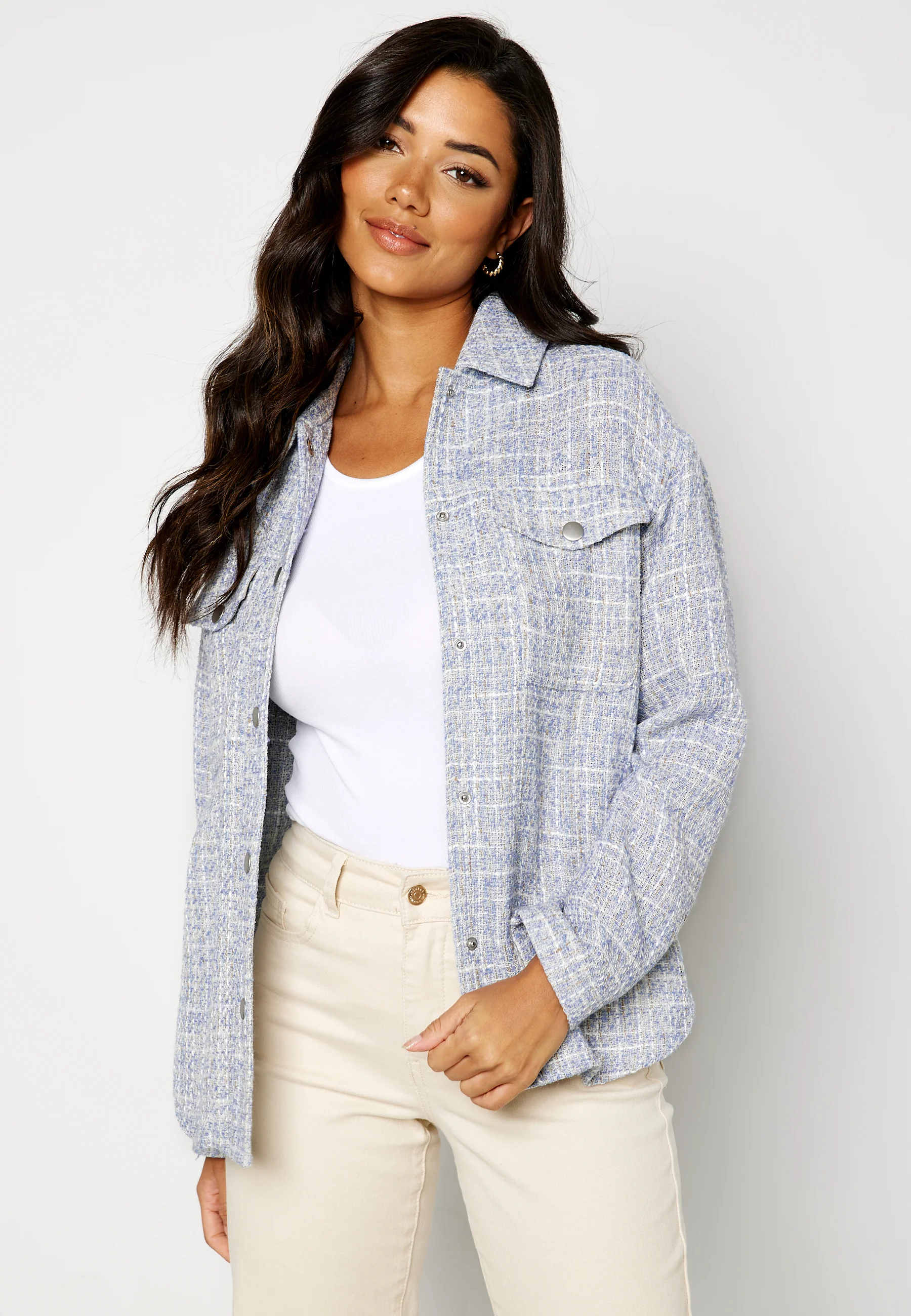 Tweeda L/S Shacket