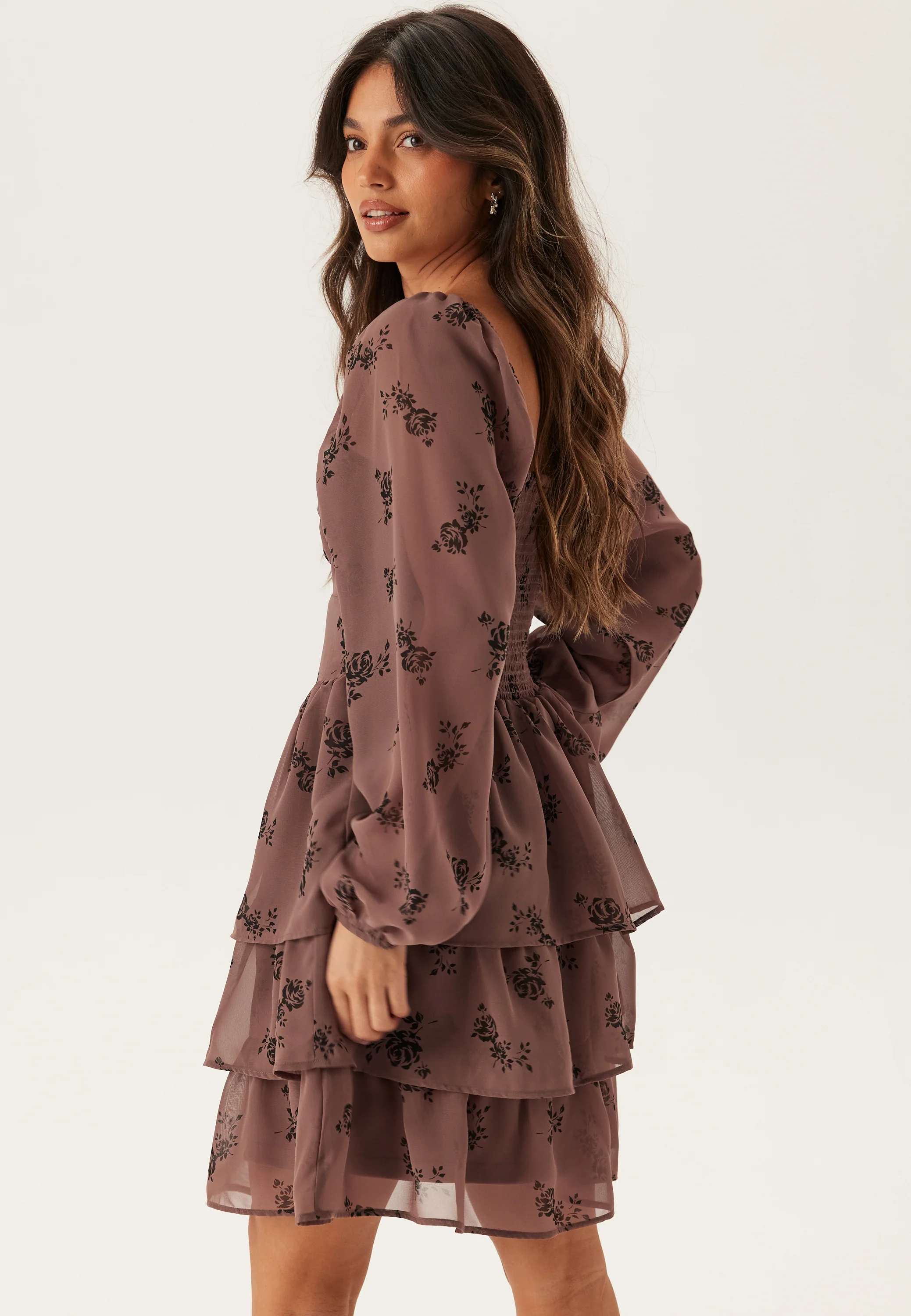 Twist Detail Flounce Dress - Image 2