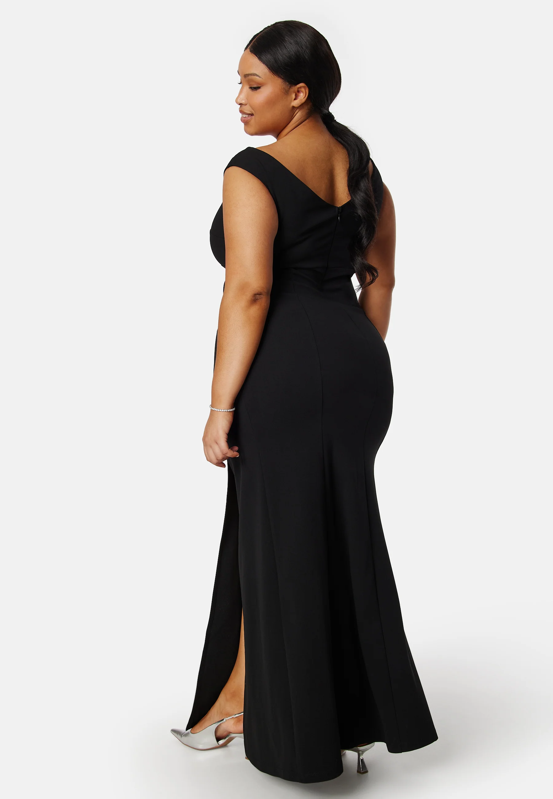 Twist Off Shoulder Gown - Image 8