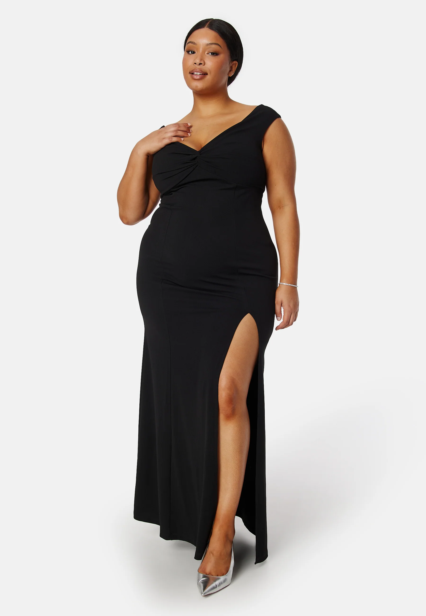 Twist Off Shoulder Gown - Image 5