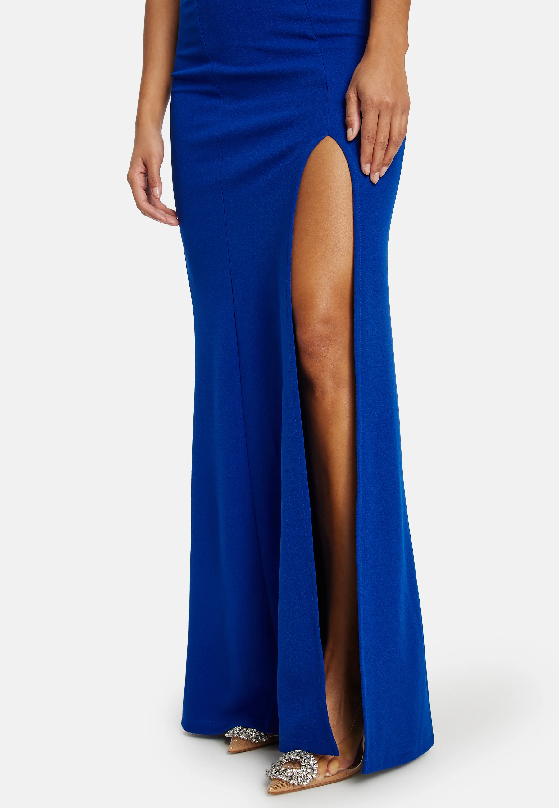 Twist Off Shoulder Gown - Image 3