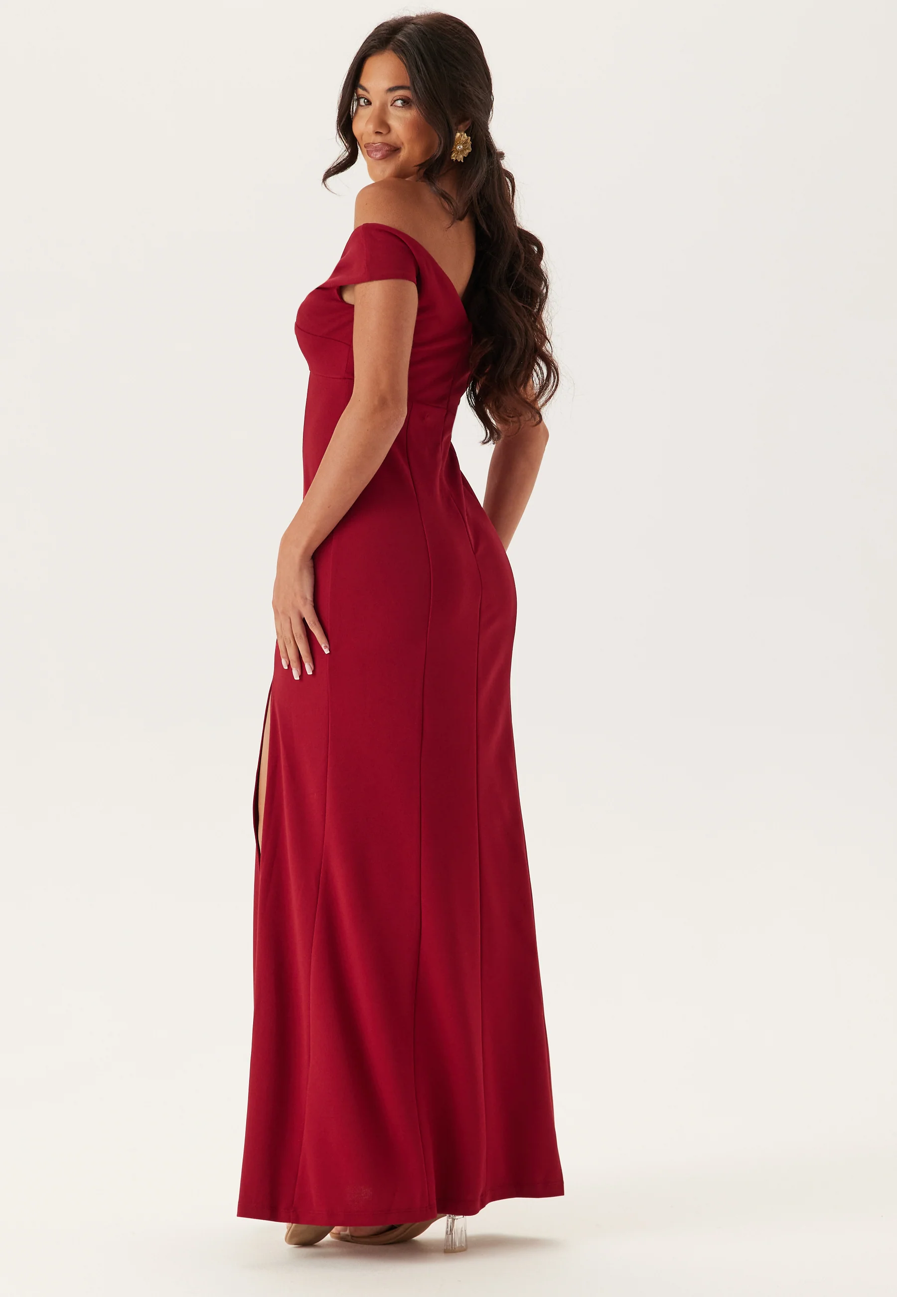 Twist Off Shoulder Gown - Image 2