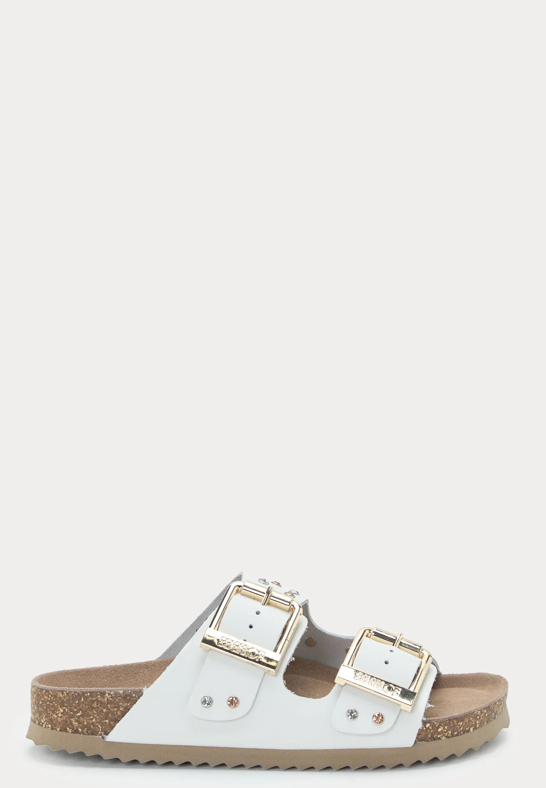 Two Buckle Sandal Nubuck Stras - Image 3