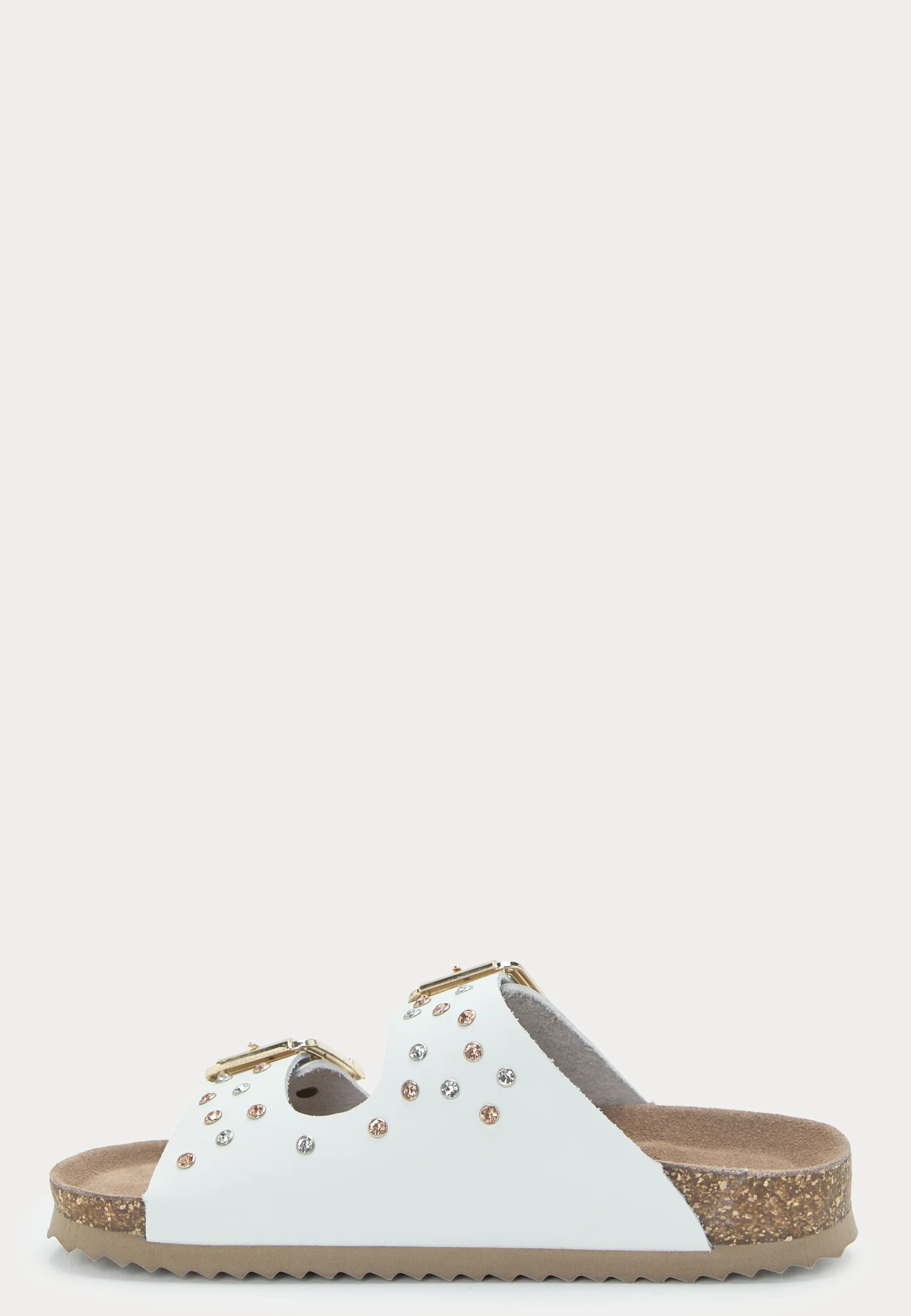 Two Buckle Sandal Nubuck Stras - Image 4