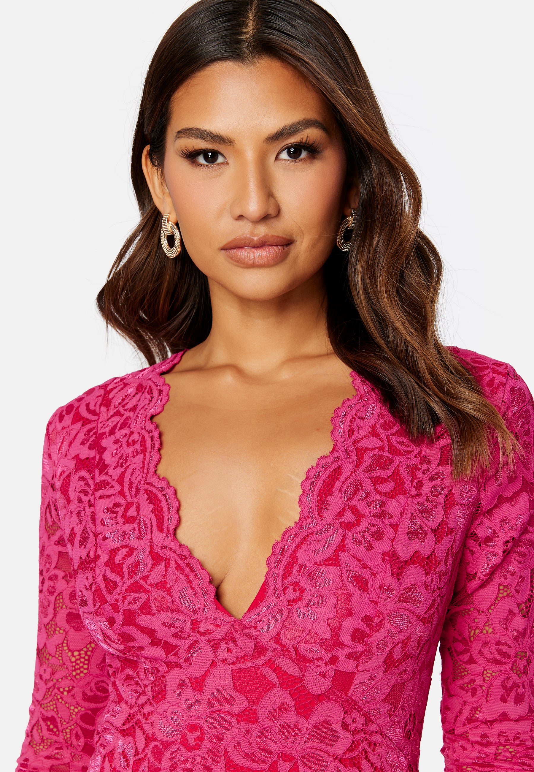Two Tone Lace Dress - Image 5