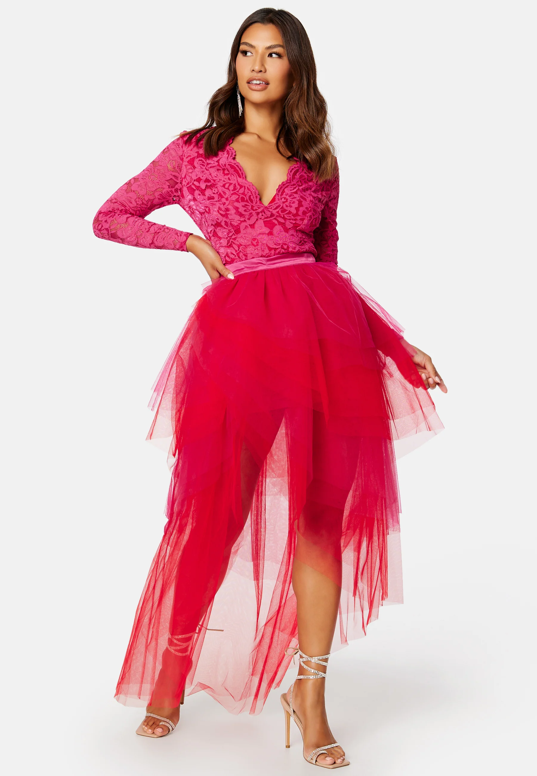 Two Tone Lace Dress - Image 6