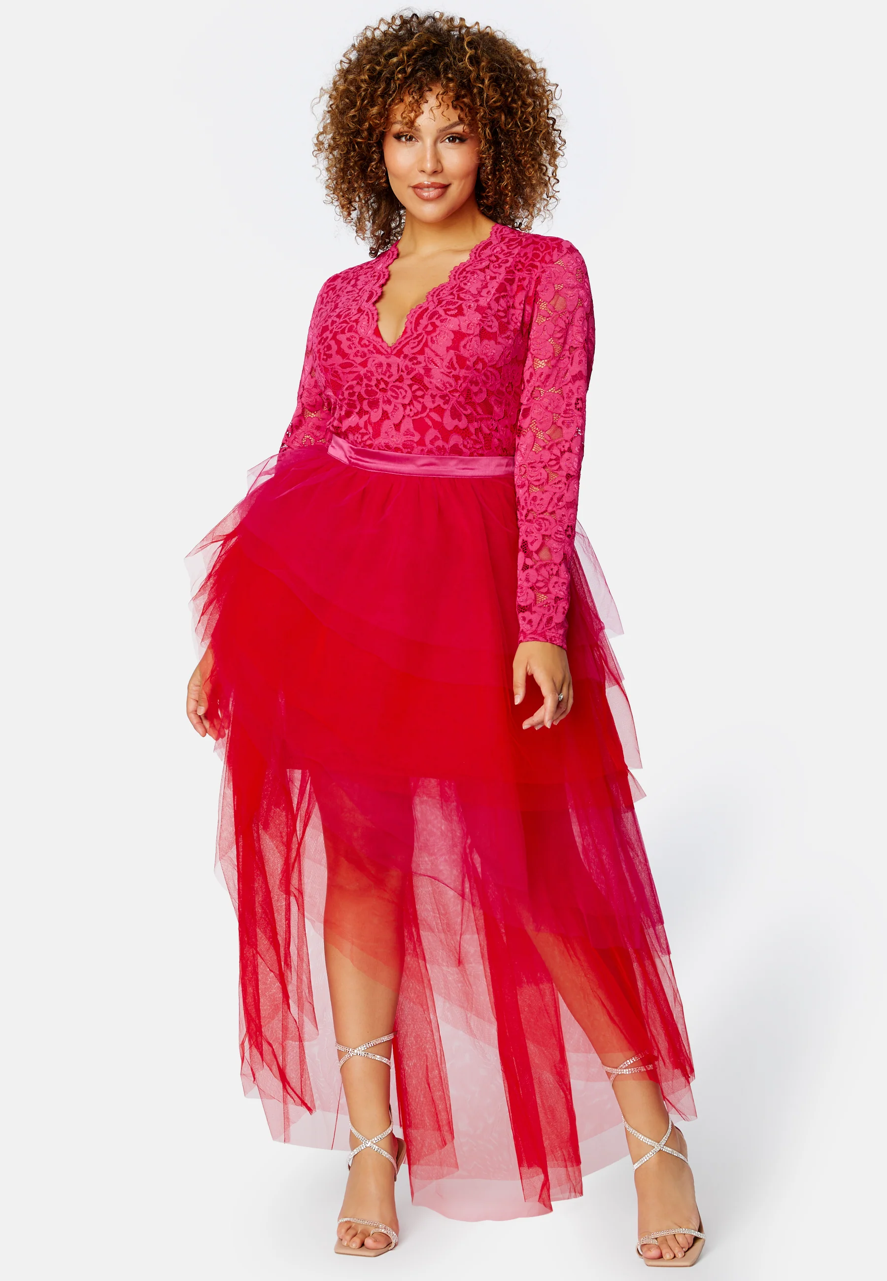 Two Tone Lace Dress - Image 7