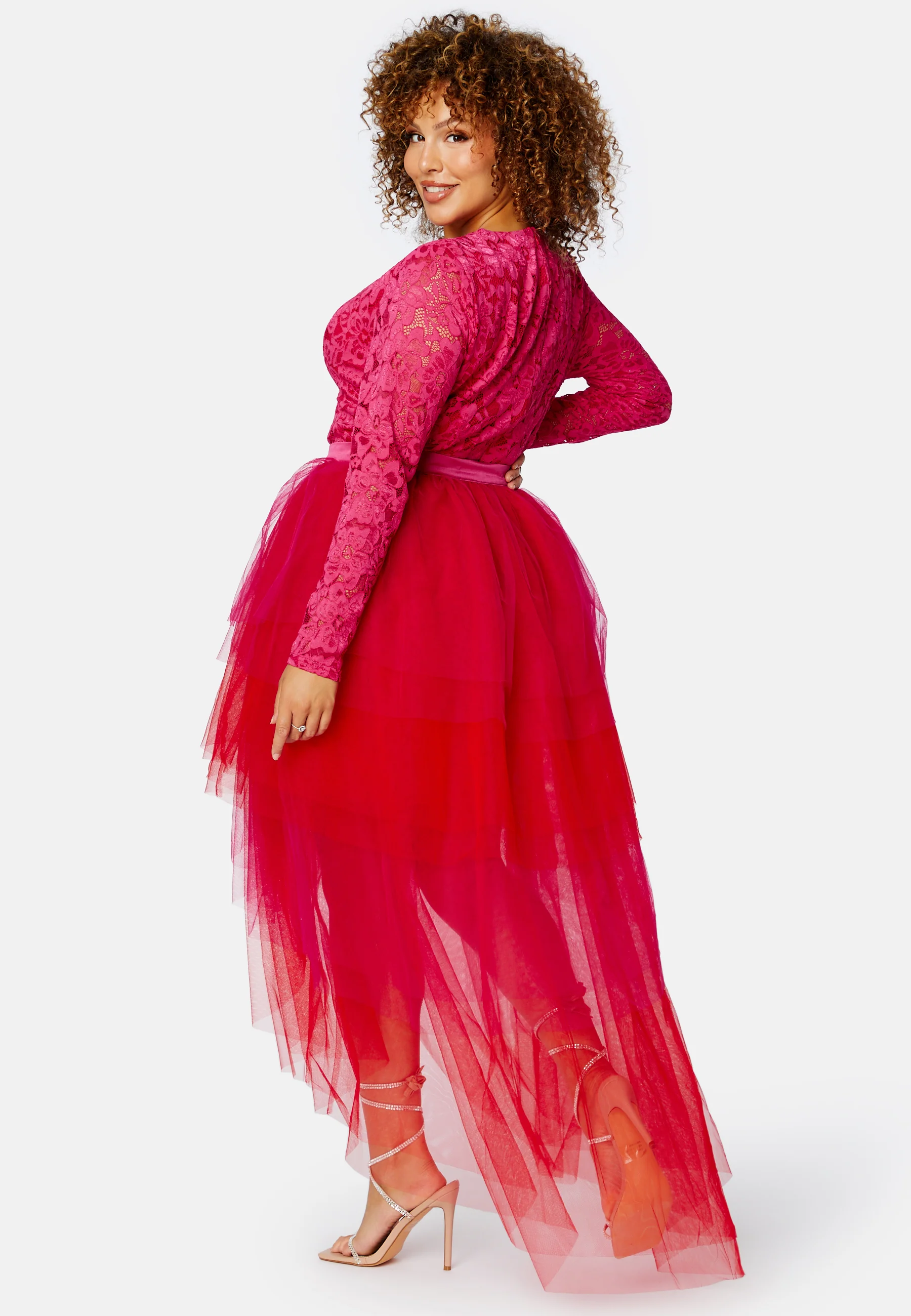 Two Tone Lace Dress - Image 8