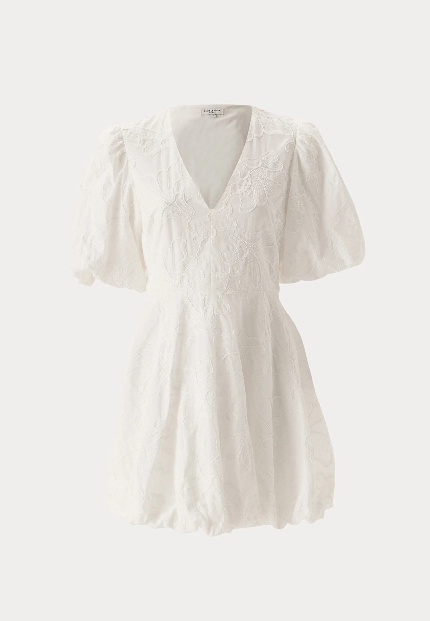 V-neck Bubble Hem Short Dress - Image 10