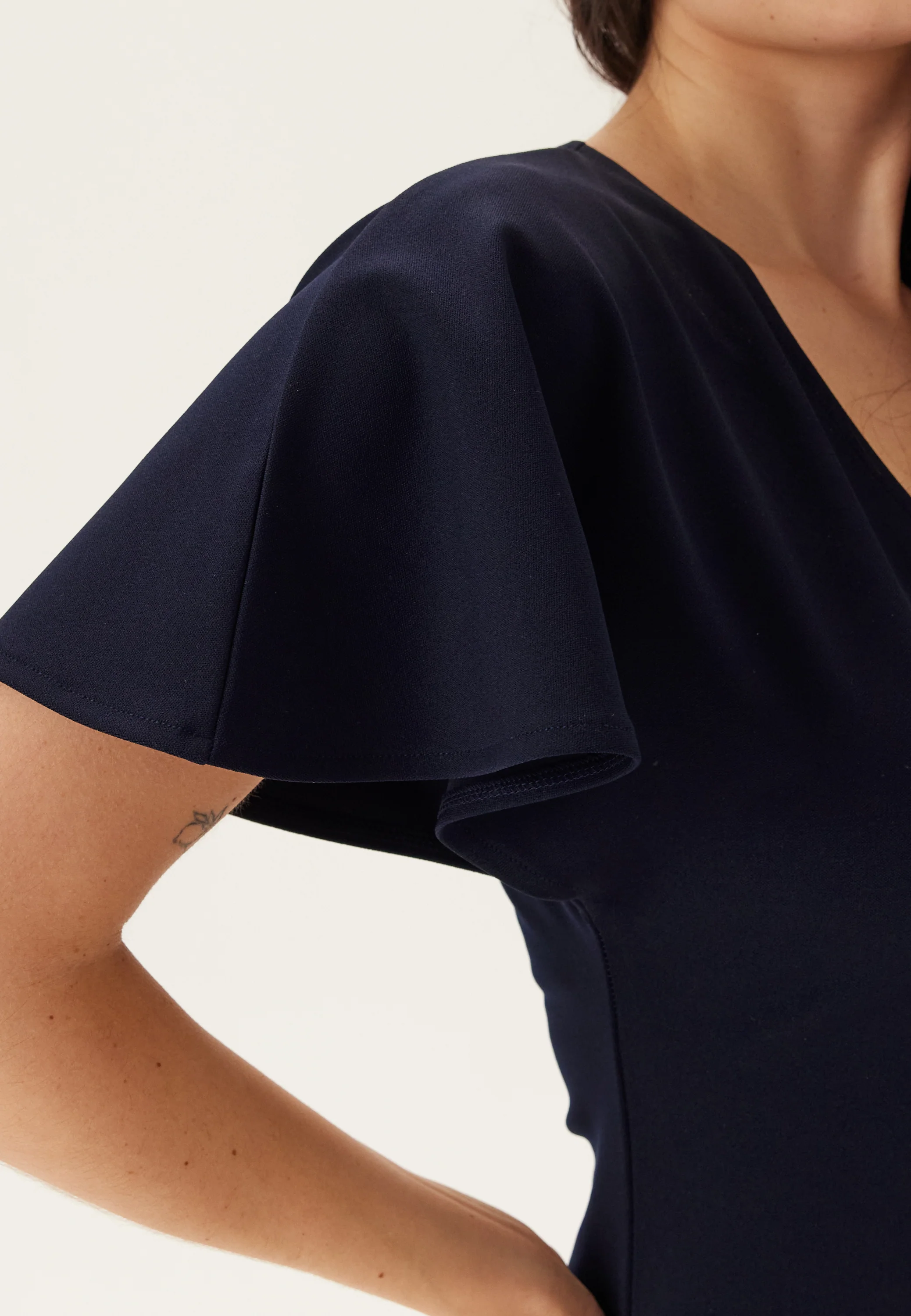 V-Neck Butterfly Sleeve Dress - Image 3