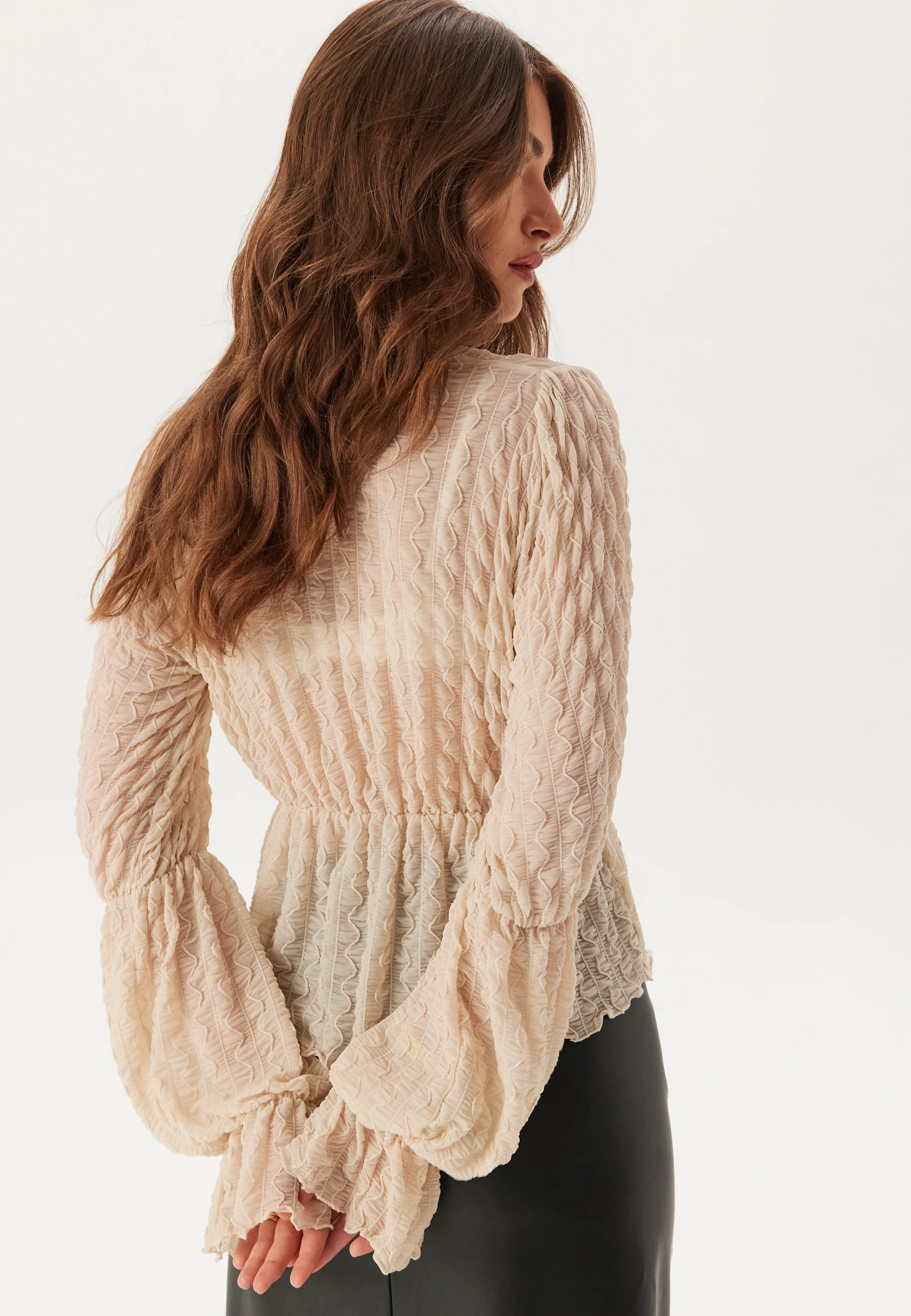 V-Neck Flounce Blouse - Image 2