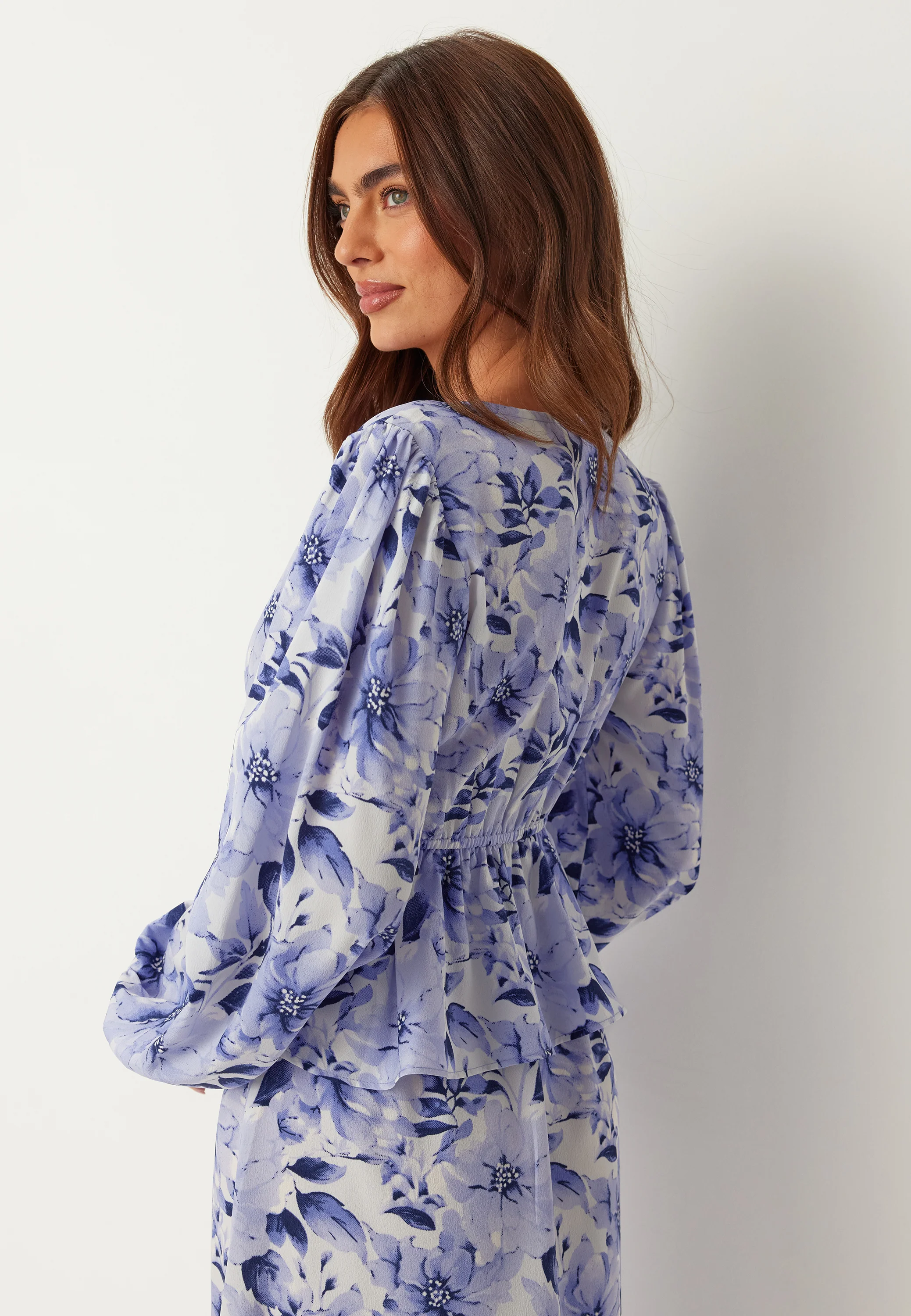 V-neck Flounce Maxi Dress - Image 4