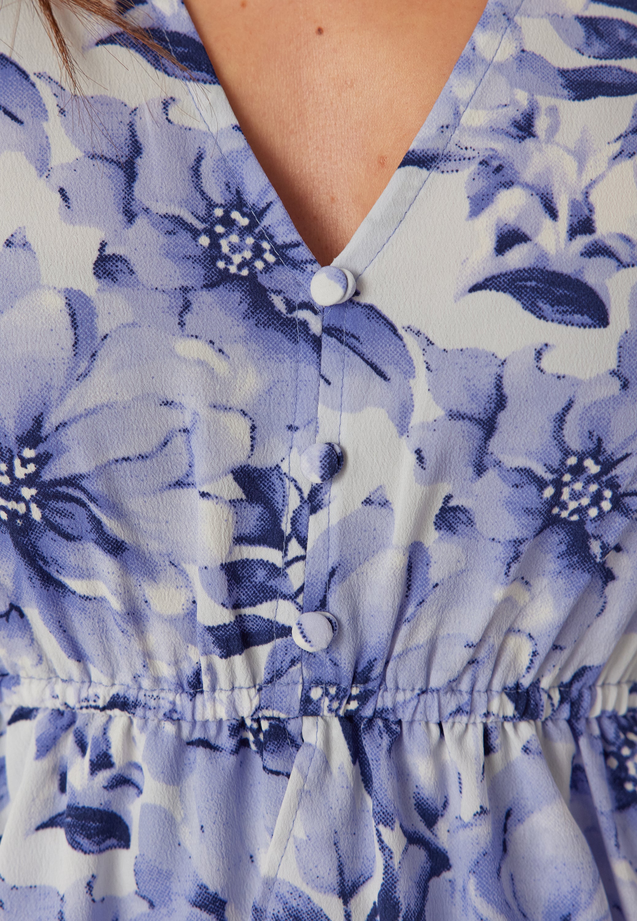 V-neck Flounce Maxi Dress - Image 5