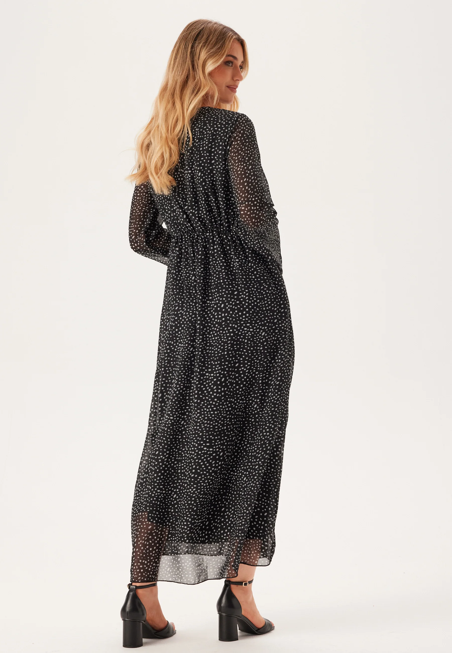V-Neck Frill Dress - Image 3