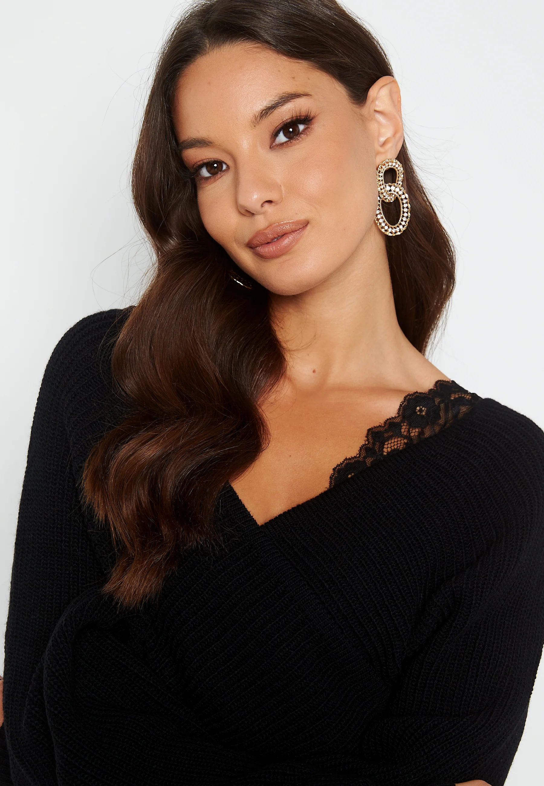 V-Neck Lace Jumper - Image 4