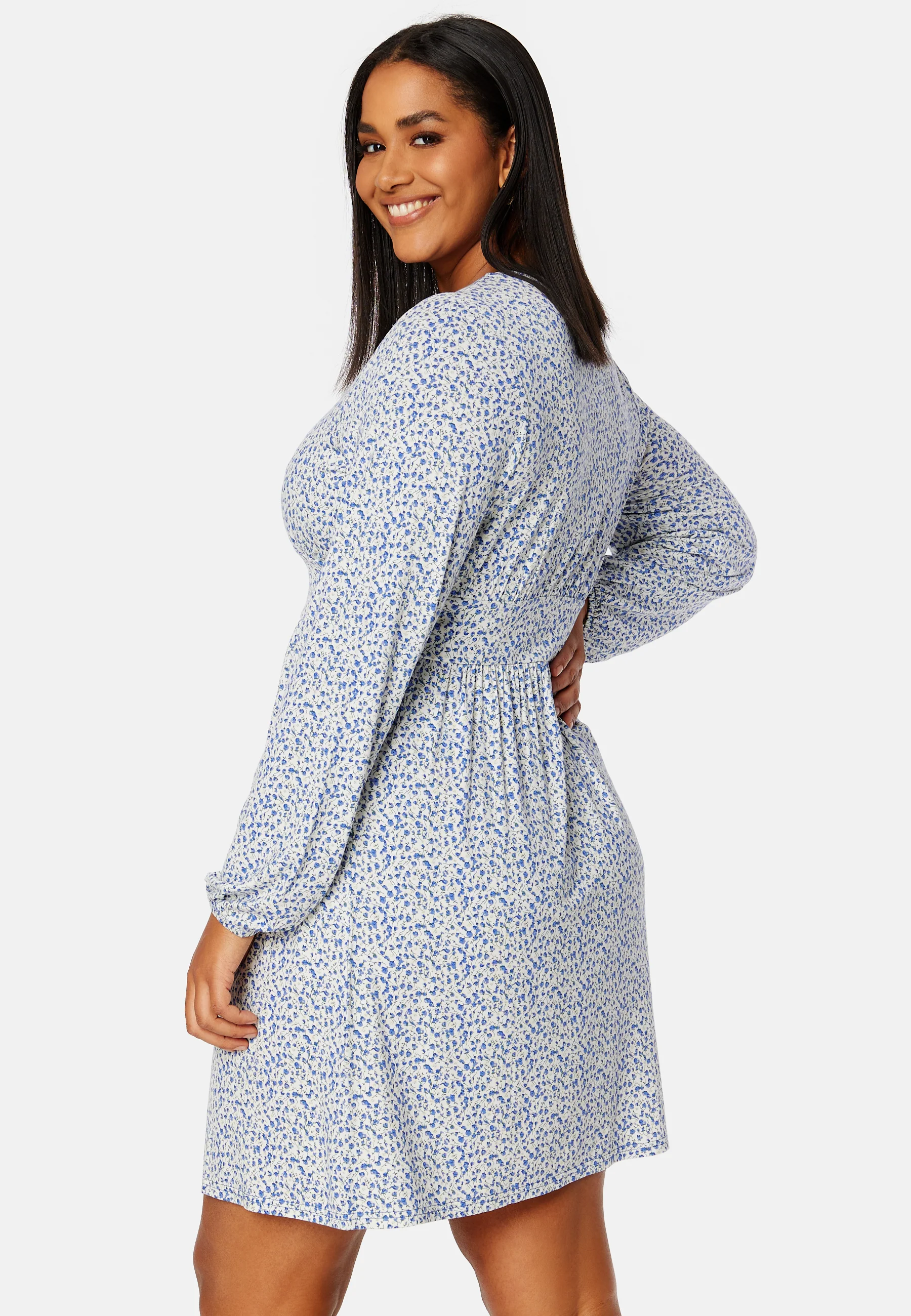 V-neck Short Button Dress - Image 7