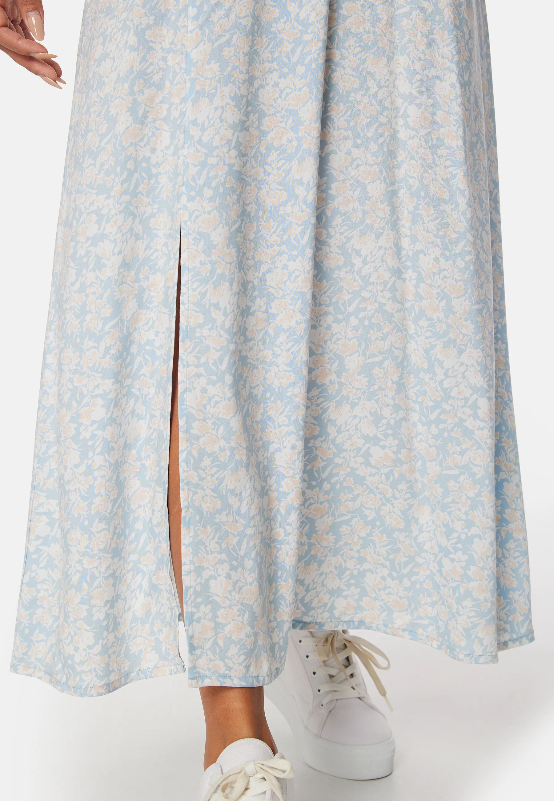 V-neck Slit Viscose Dress - Image 4