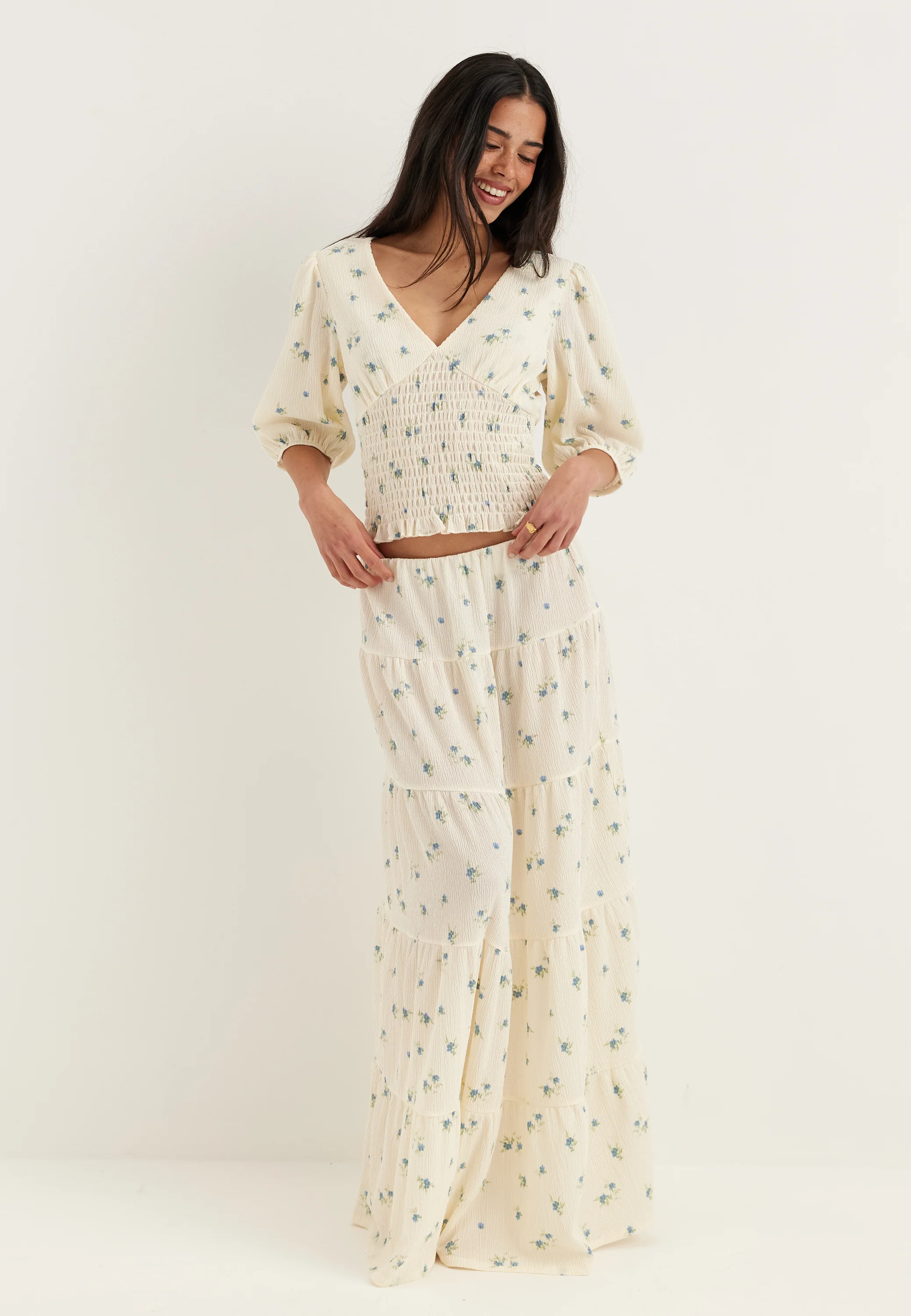 V-neck Smock Top - Image 4