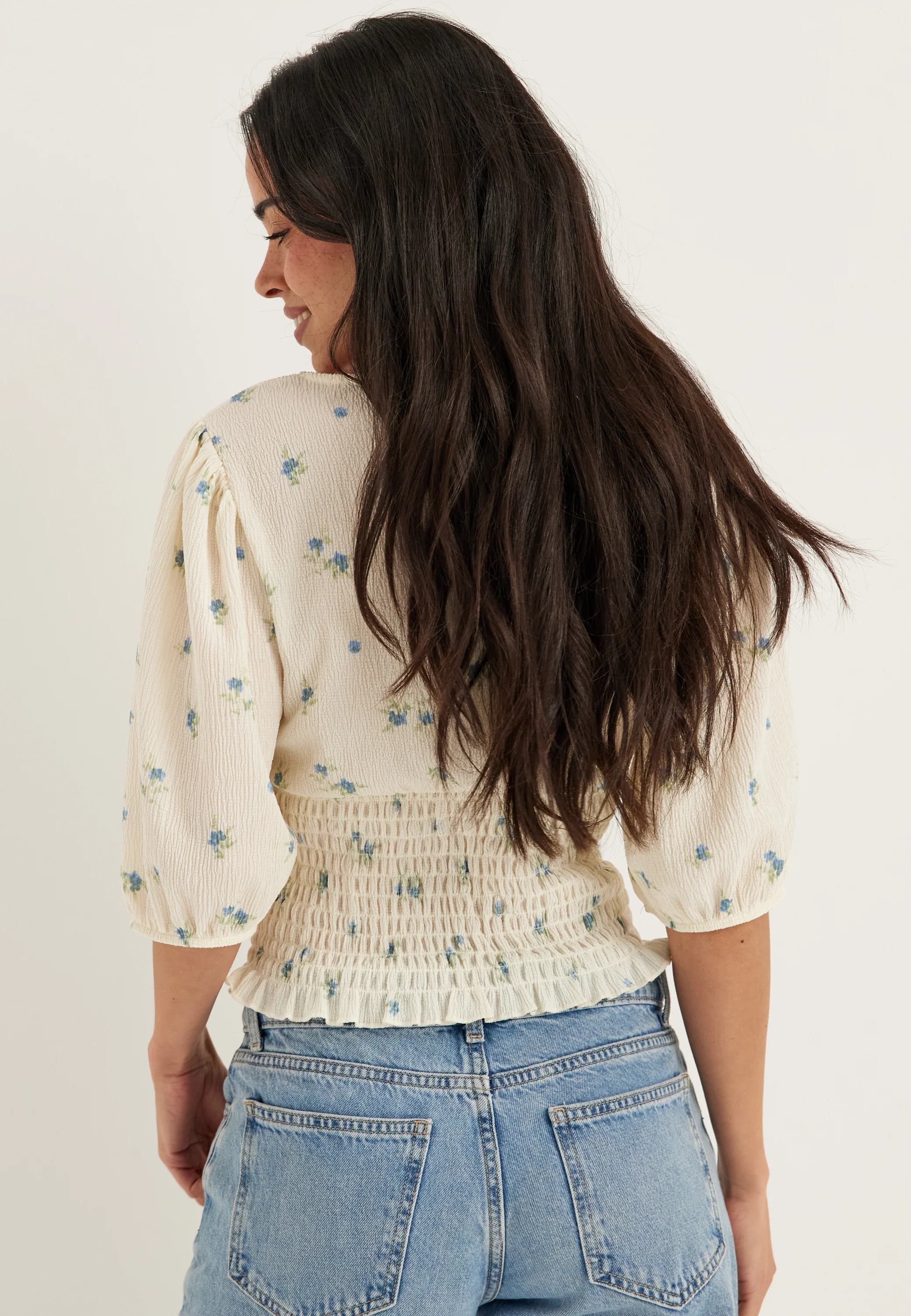 V-neck Smock Top - Image 5